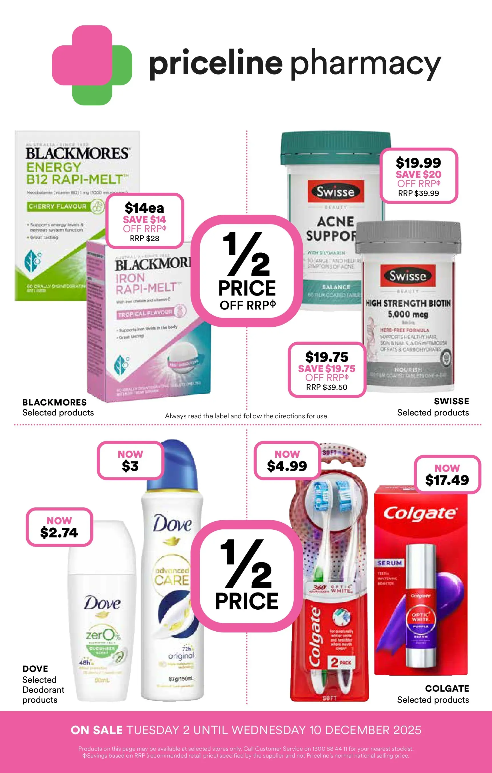 Priceline Pharmacy - Priceline Pharmacy Catalogue - 01/12/2025 > weekly / monthly specials | Page: 32