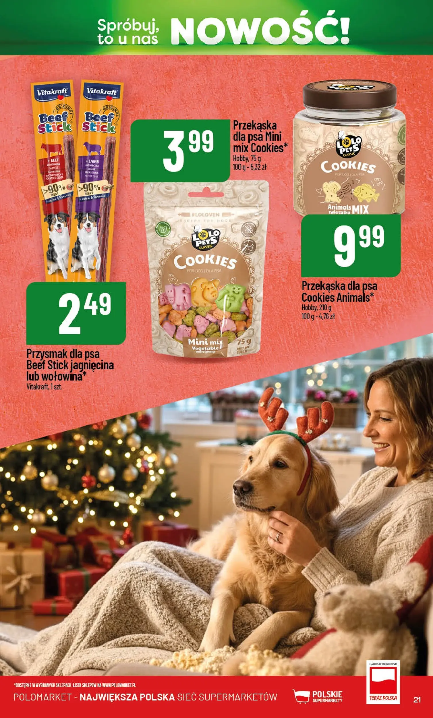 Nowa POLOmarket gazetka od jutra 01.12.2025 (PDF) | Strona: 21 | Produkty: Jagnięcina, Wołowina
