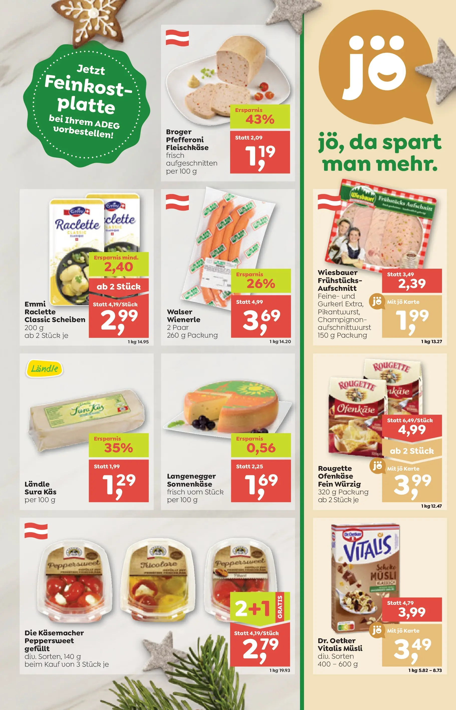 ADEG Hollersbach von 11.12.2025 - Aktuelle Angebote | Seite: 5 | Produkte: Käse