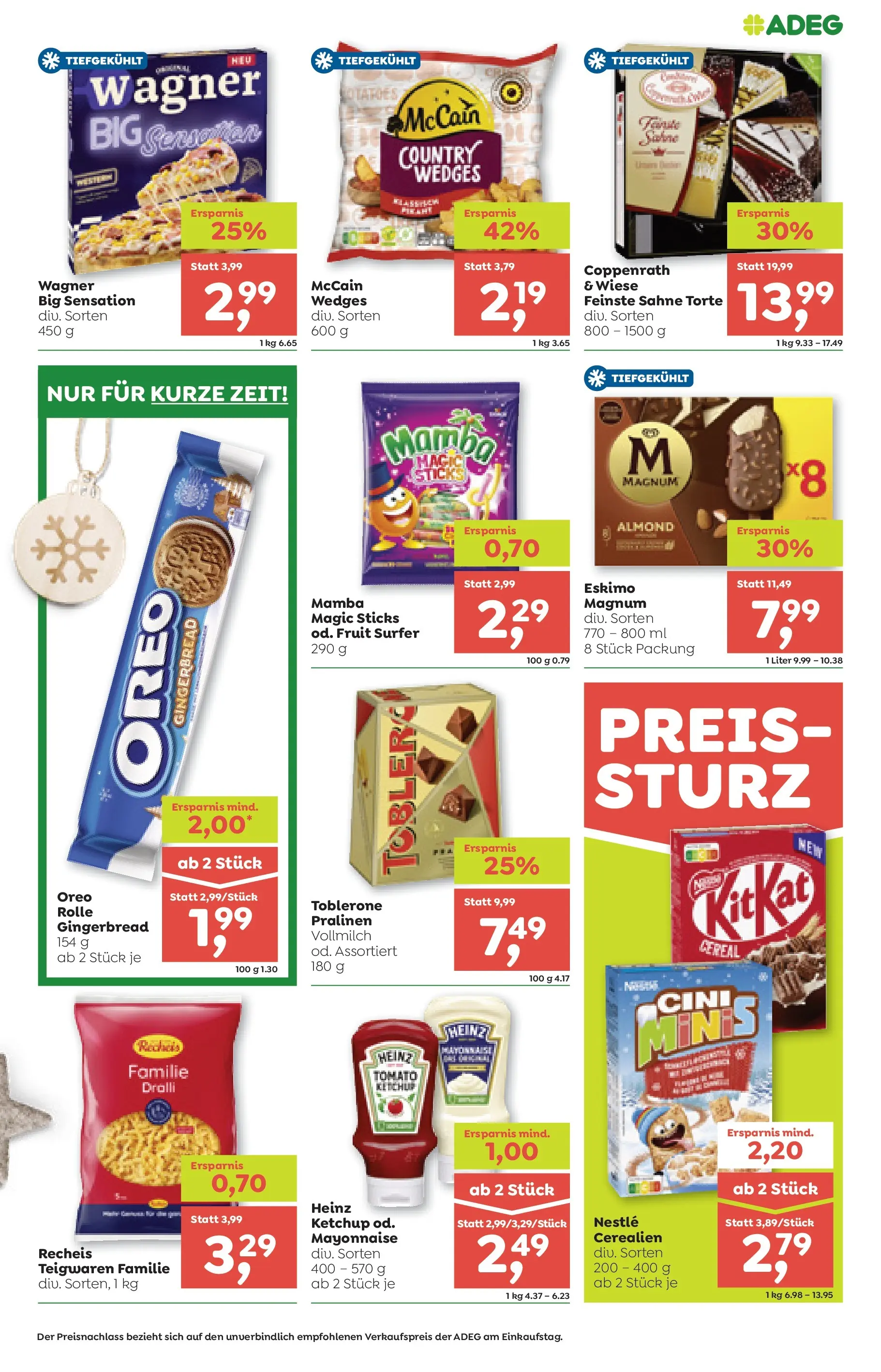 ADEG Weissenbach von 11.12.2025 - Aktuelle Angebote | Seite: 7 | Produkte: Ketchup, Sahne, Mayonnaise