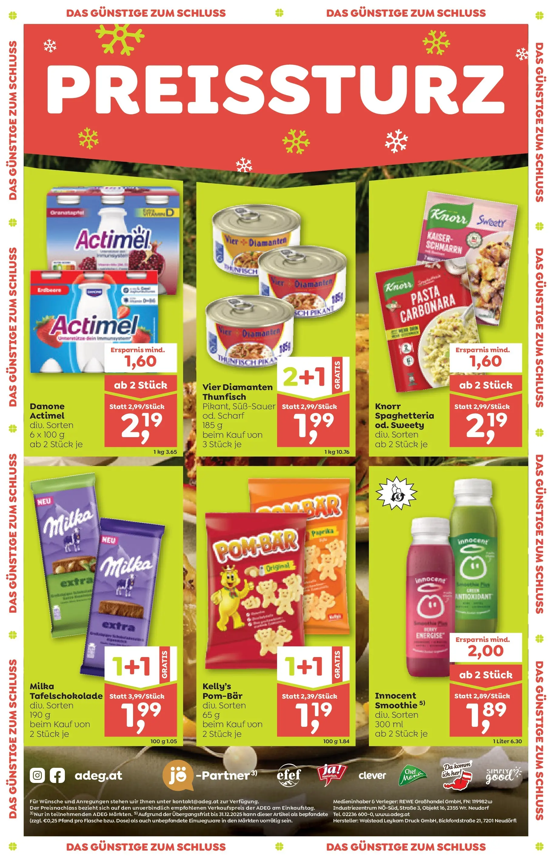 ADEG Hohenberg von 11.12.2025 - Aktuelle Angebote | Seite: 8 | Produkte: Pasta