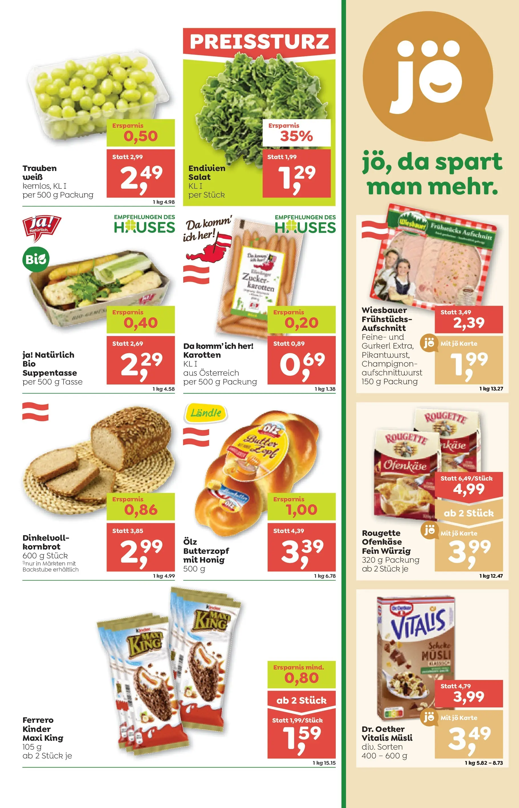 ADEG Sonntag von 11.12.2025 - Aktuelle Angebote | Seite: 3 | Produkte: Salat, Käse