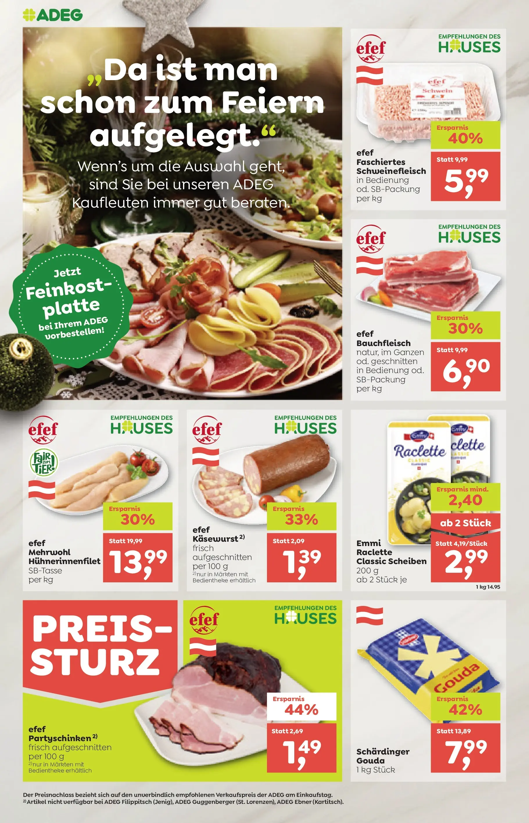 ADEG Hohenberg von 11.12.2025 - Aktuelle Angebote | Seite: 2 | Produkte: Schweinefleisch