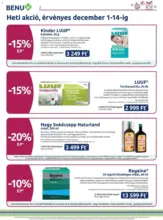 Benu Gyógyszertárak újság érvényessége 2025.12.31-ig