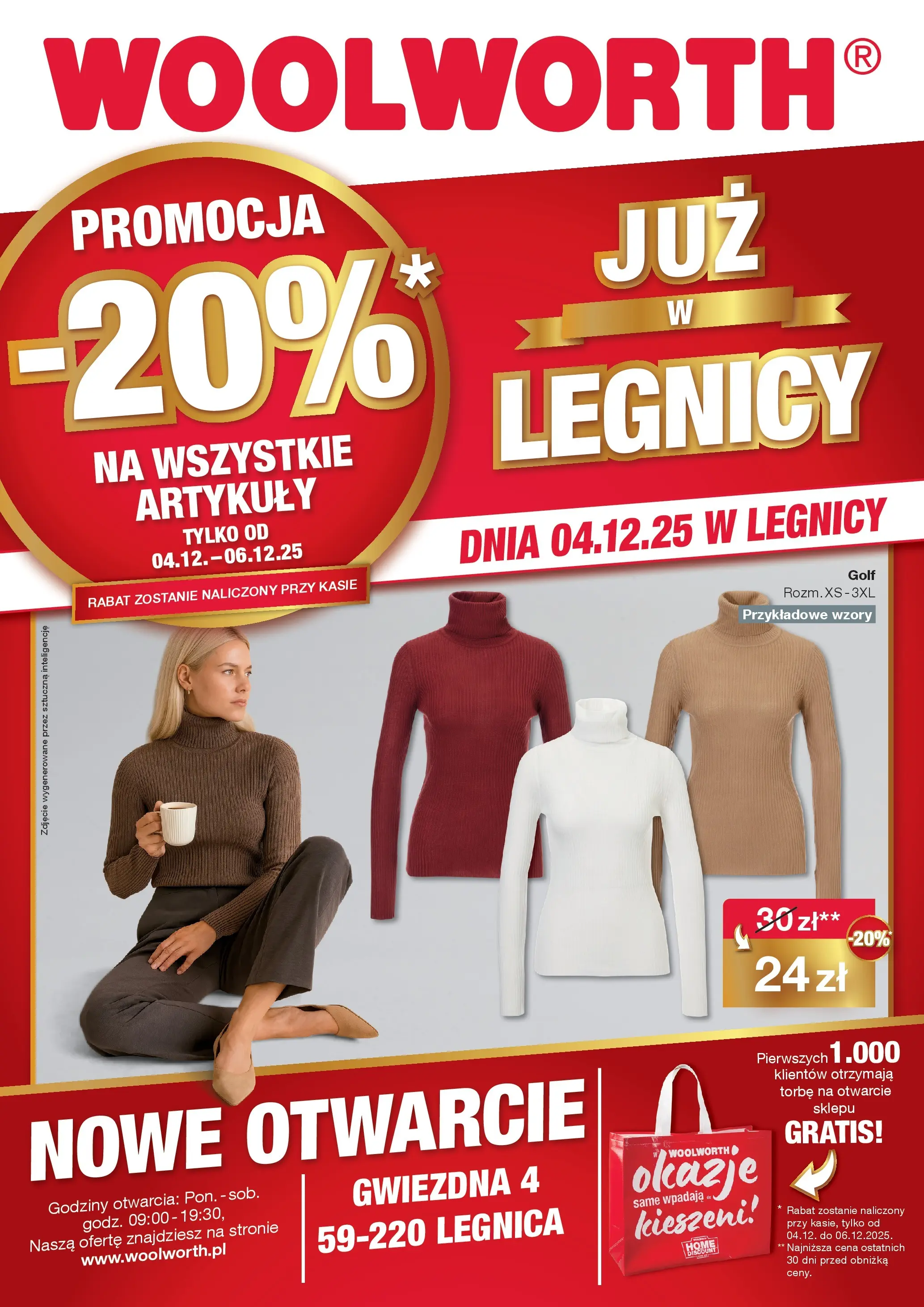 Woolworth Gazetka - Już w Legnica! od (04.12.2025 - 06.12.2025) | Strona: 1