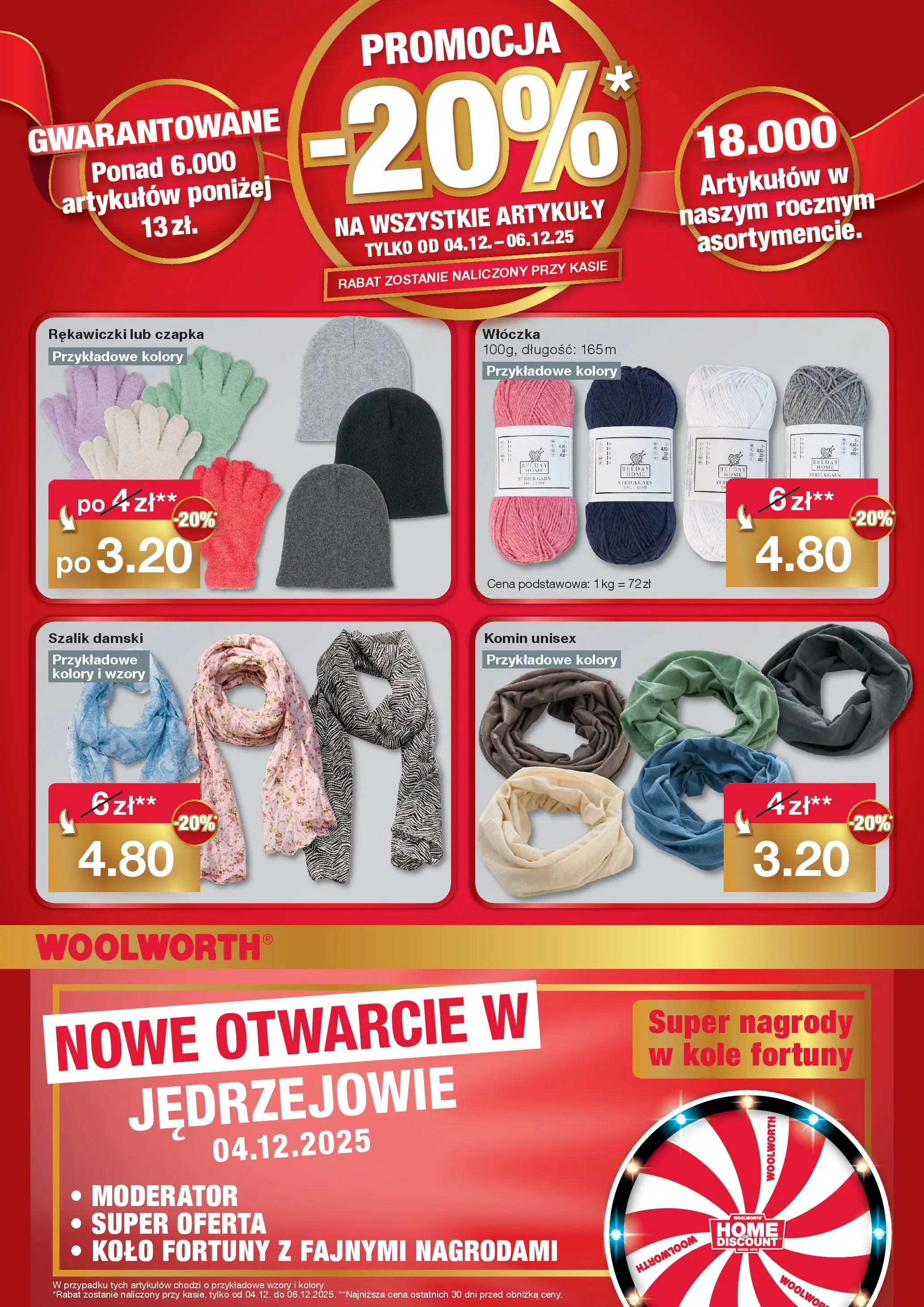 Woolworth Gazetka - Już w Jędrzejów! od (04.12.2025 - 06.12.2025) | Strona: 8 | Produkty: Szalik, Czapka, Rękawiczki