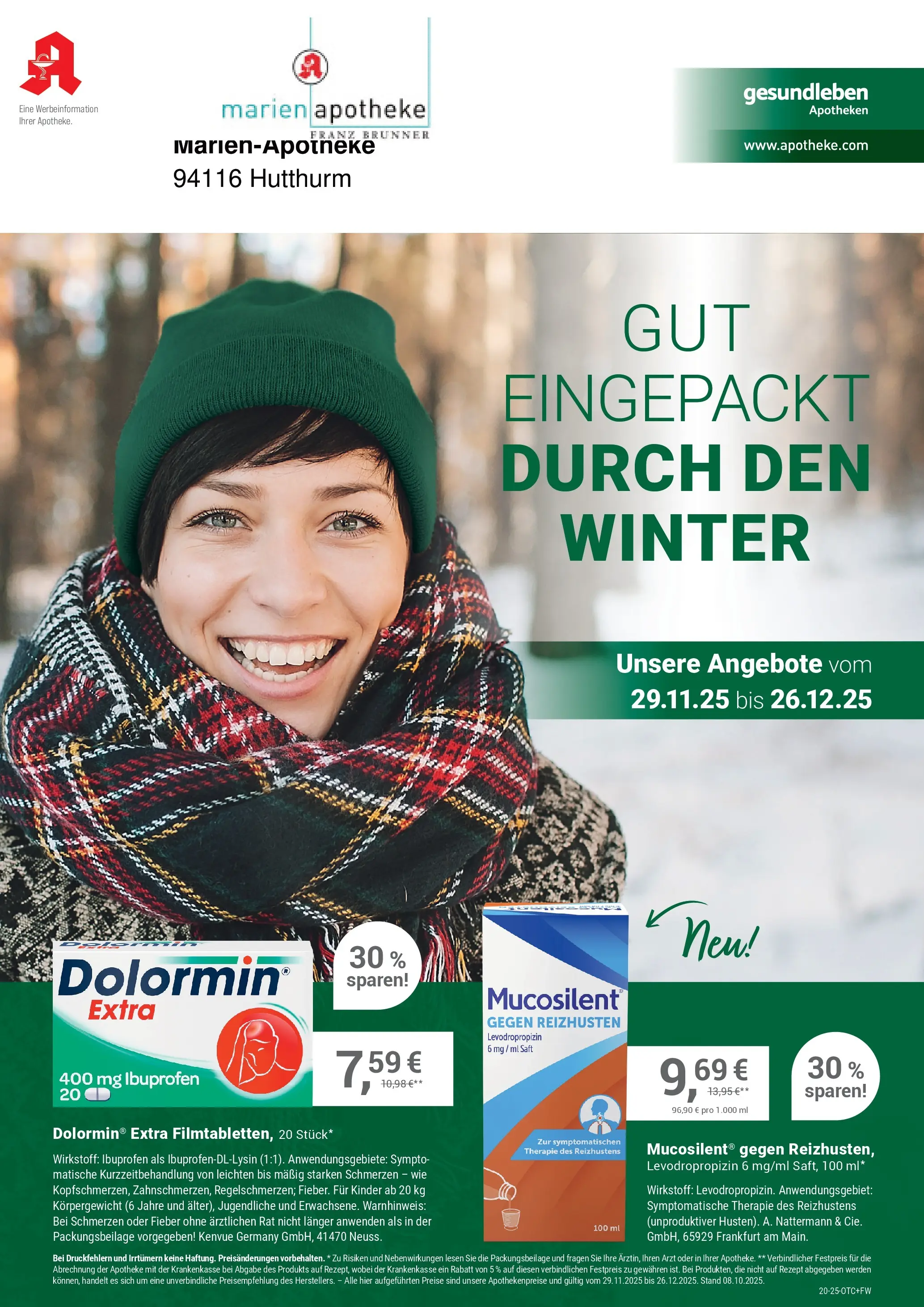 Entdecke - Marien-Apotheke (ab 28.11.2025) zum Blättern | Seite: 1 | Produkte: Saft