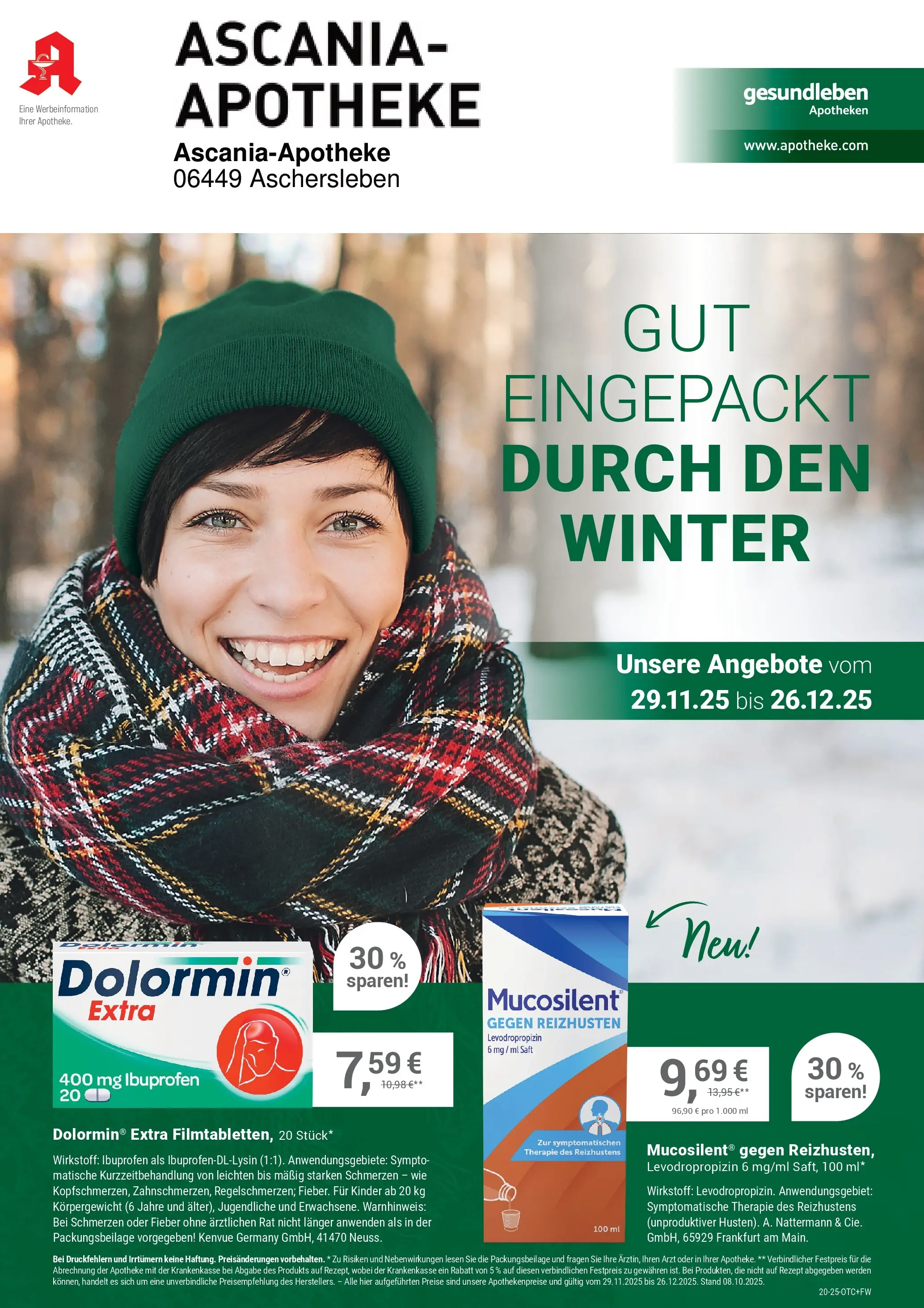 Entdecke - Ascania-Apotheke (ab 28.11.2025) zum Blättern | Seite: 1 | Produkte: Saft