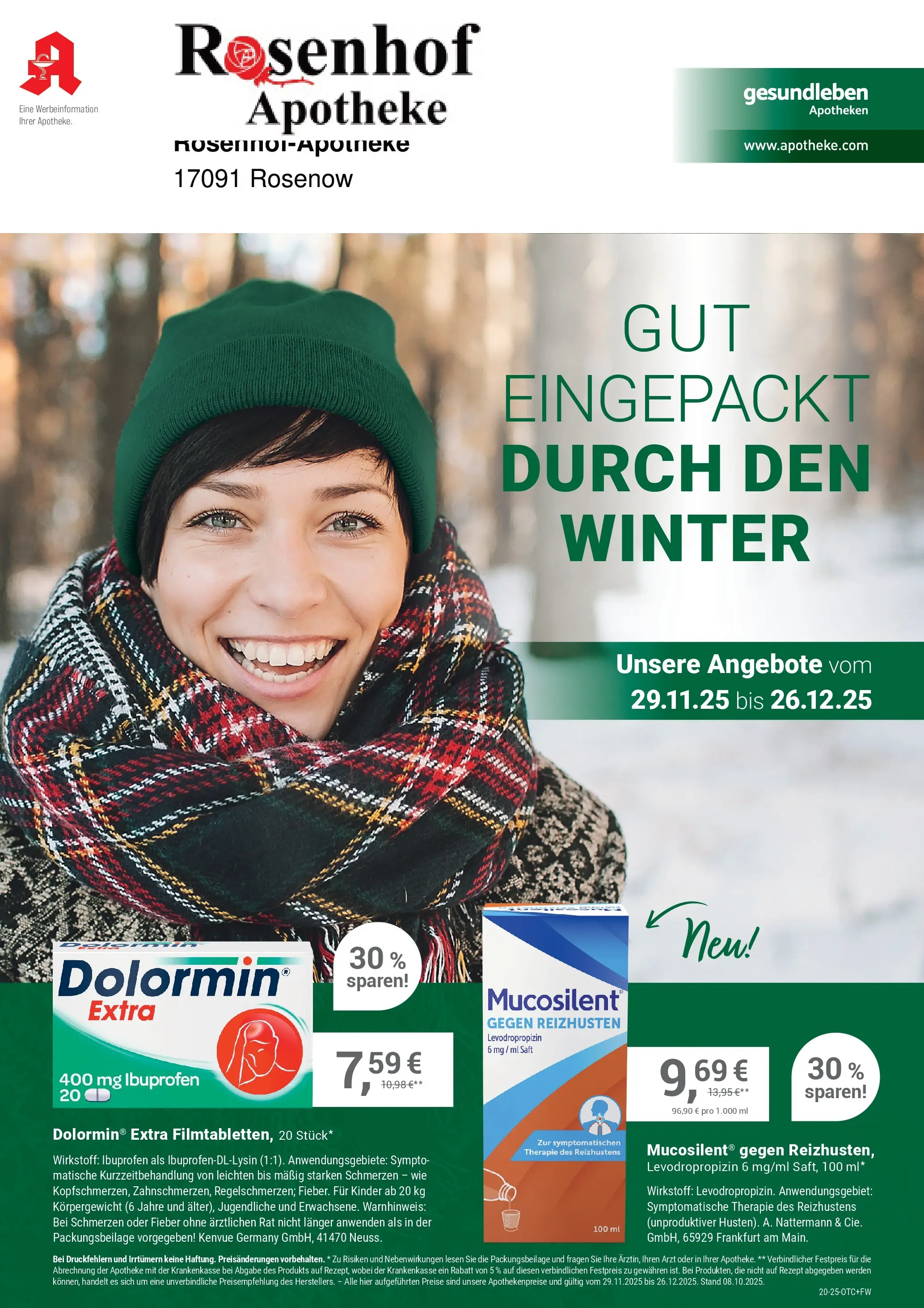 Entdecke - Rosenhof-Apotheke (ab 28.11.2025) zum Blättern | Seite: 1