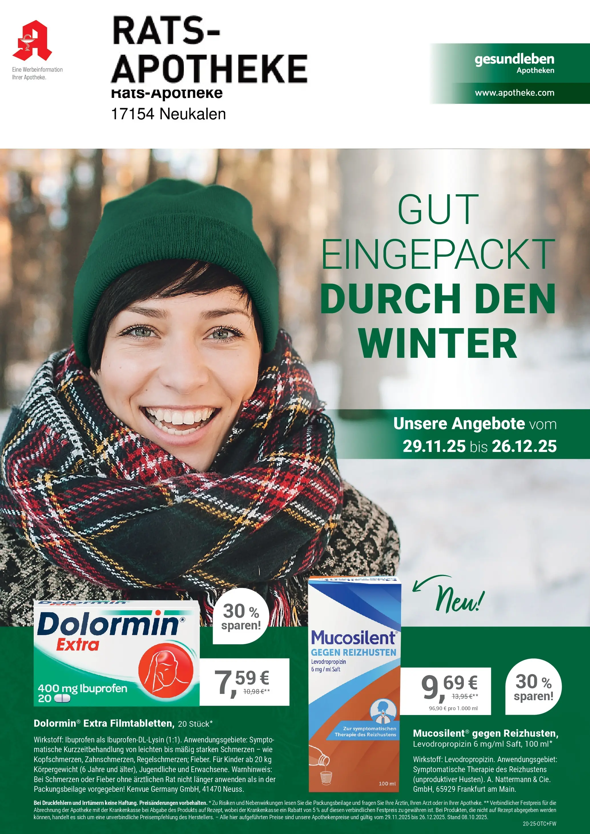 Entdecke - Rats-Apotheke (ab 28.11.2025) zum Blättern | Seite: 1 | Produkte: Saft