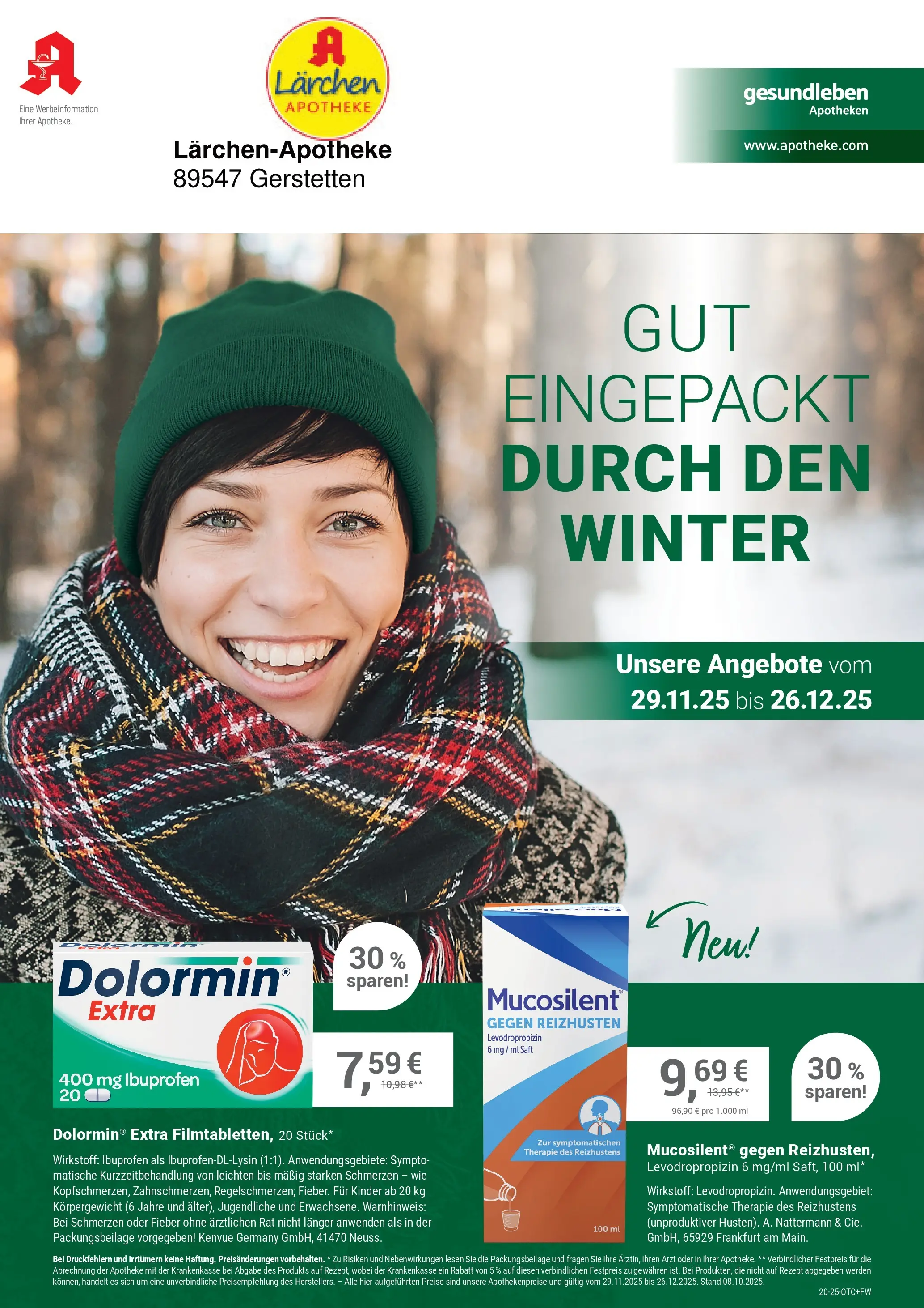 Entdecke - Lärchen-Apotheke (ab 28.11.2025) zum Blättern | Seite: 1 | Produkte: Saft