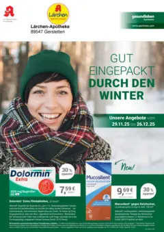 Entdecke - Lärchen-Apotheke ab 28.11.2025 gültig Entdecke - Lärchen-Apotheke ab 28.11.2025 gültig
