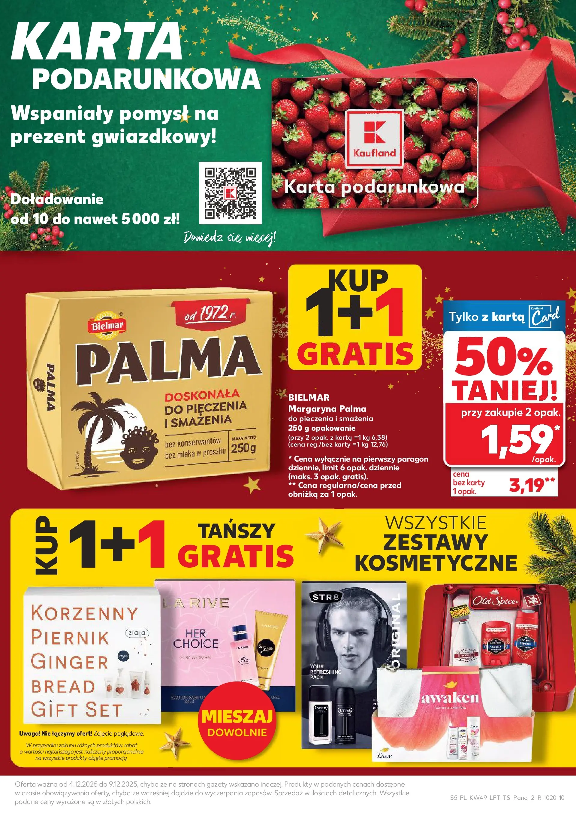 Kaufland gazetka od 04.12.2025 - od jutra PDF | Strona: 5 | Produkty: Karta, Piernik, Mleka, Margaryna