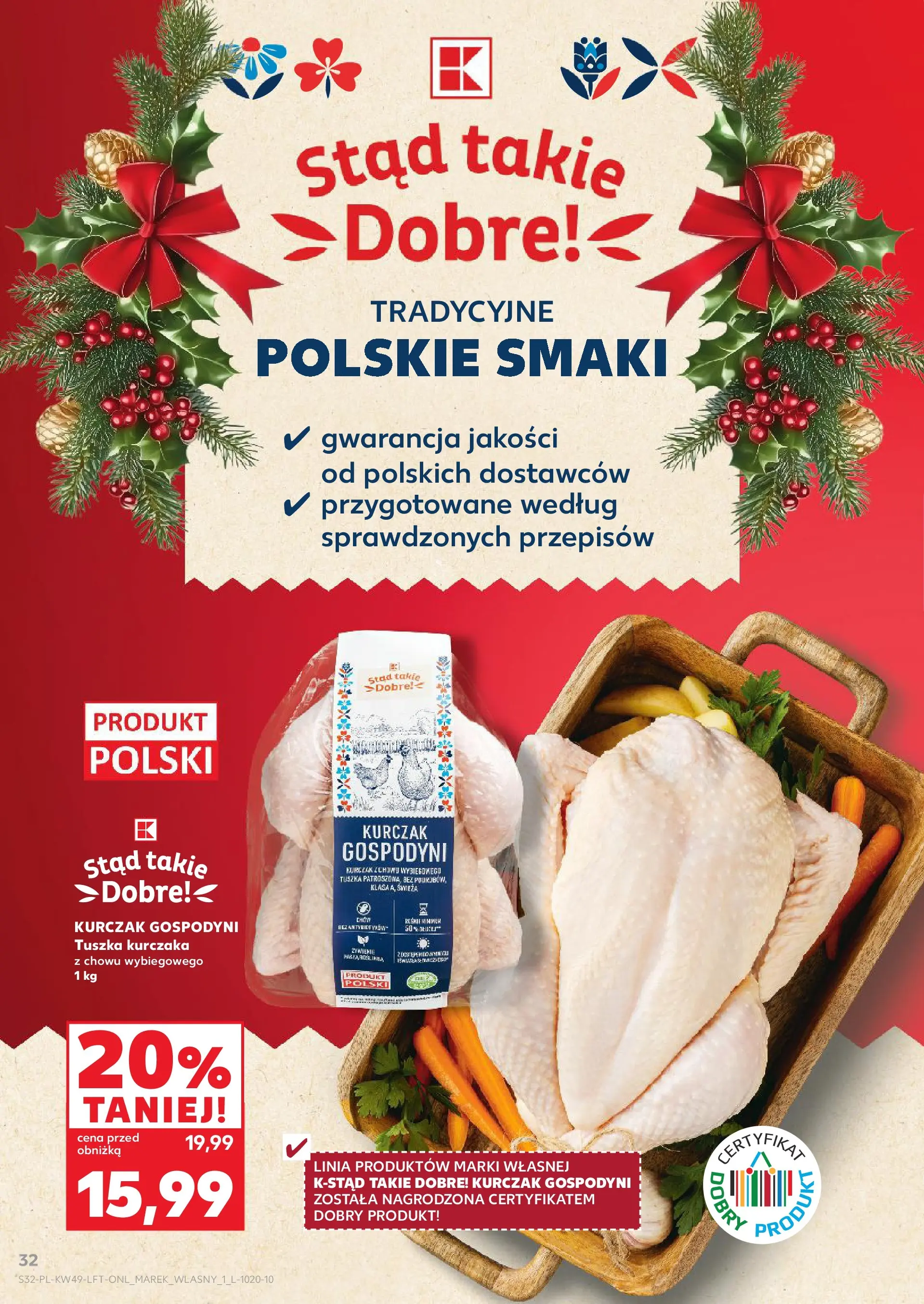 Kaufland gazetka od 04.12.2025 - od jutra PDF | Strona: 32 | Produkty: Kurczak