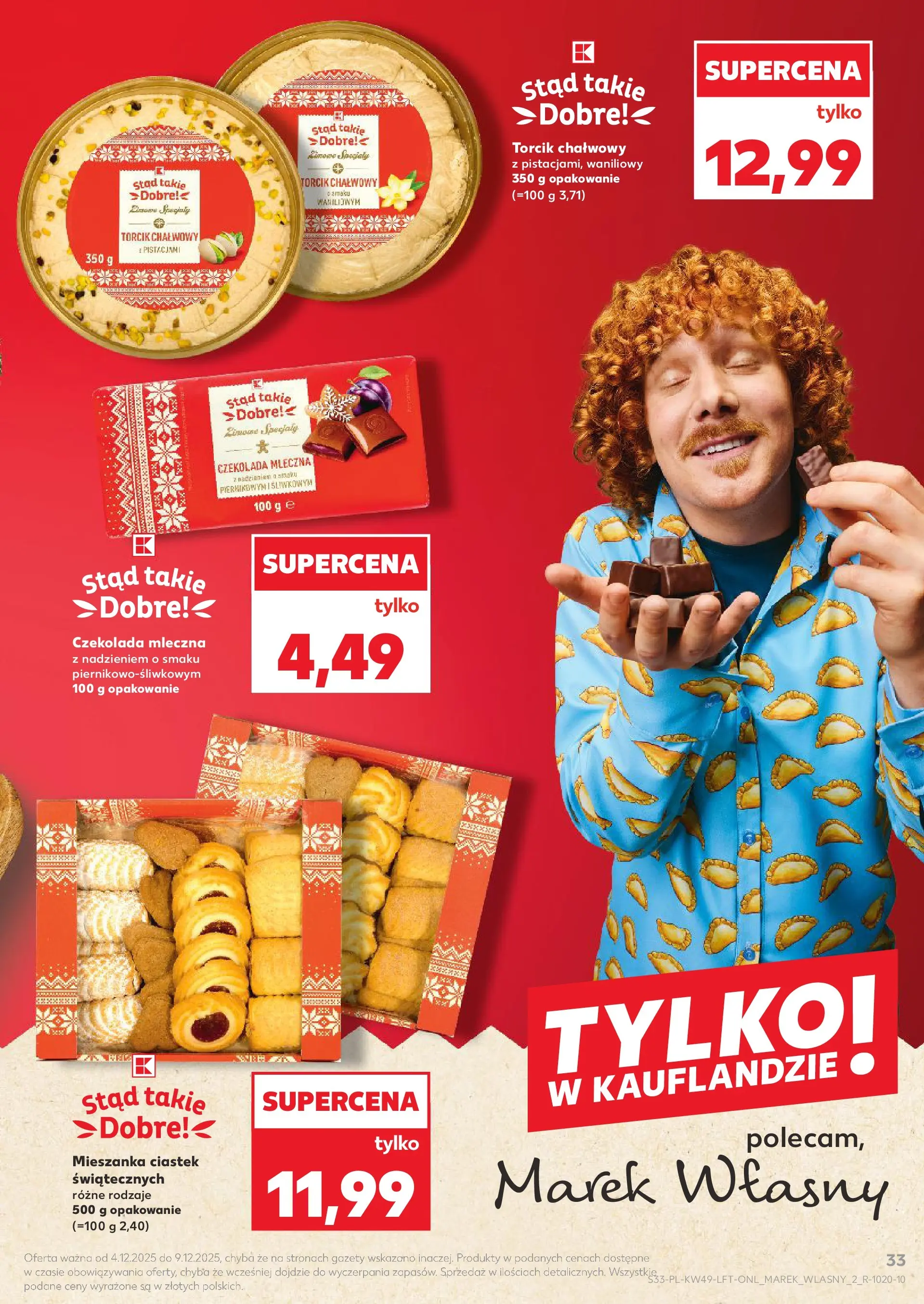 Kaufland gazetka od 04.12.2025 - od jutra PDF | Strona: 33 | Produkty: Czekolada mleczna, Czekolada