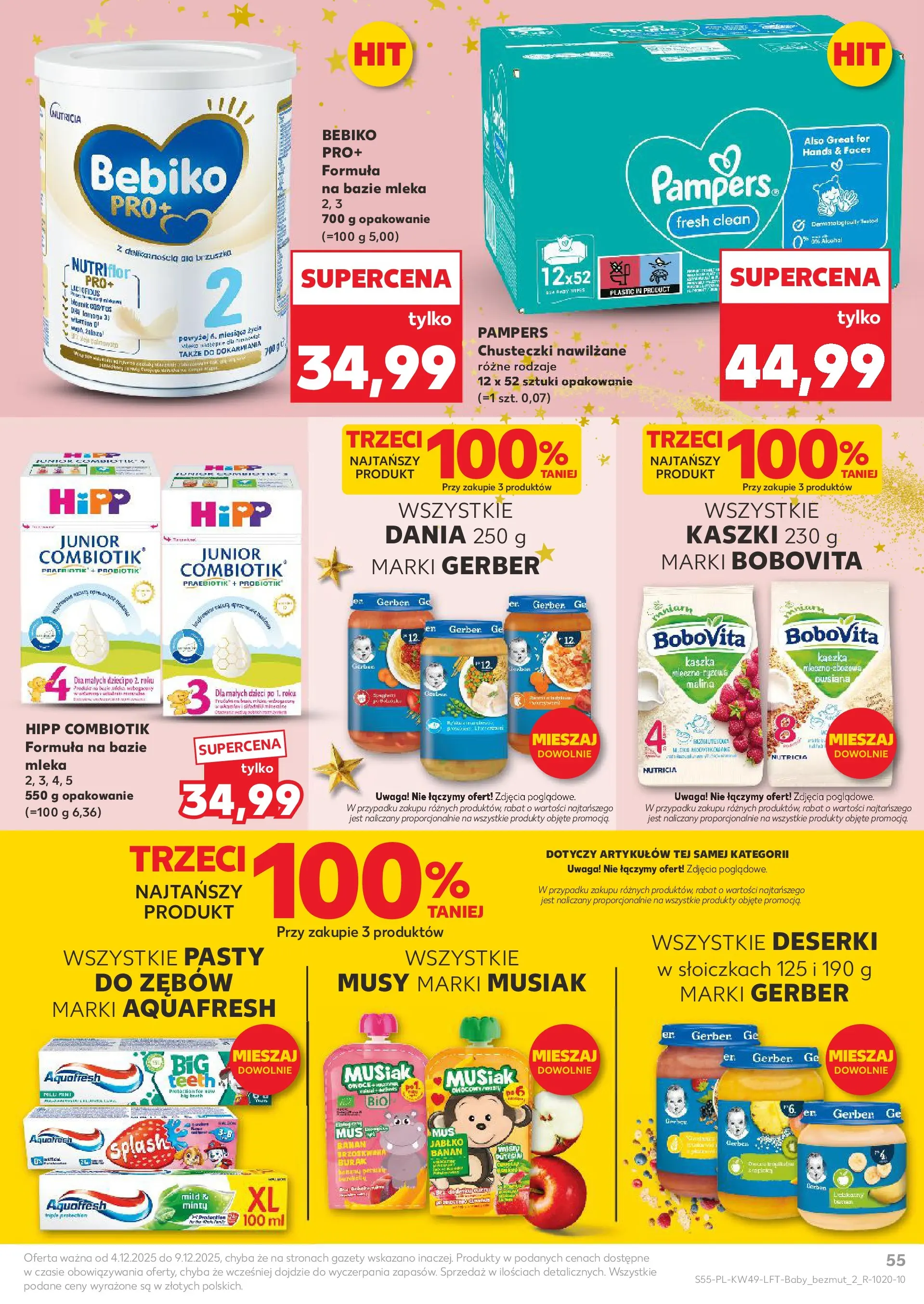 Kaufland gazetka od 04.12.2025 - od jutra PDF | Strona: 55 | Produkty: Burak, Malina, Mleka, Banan