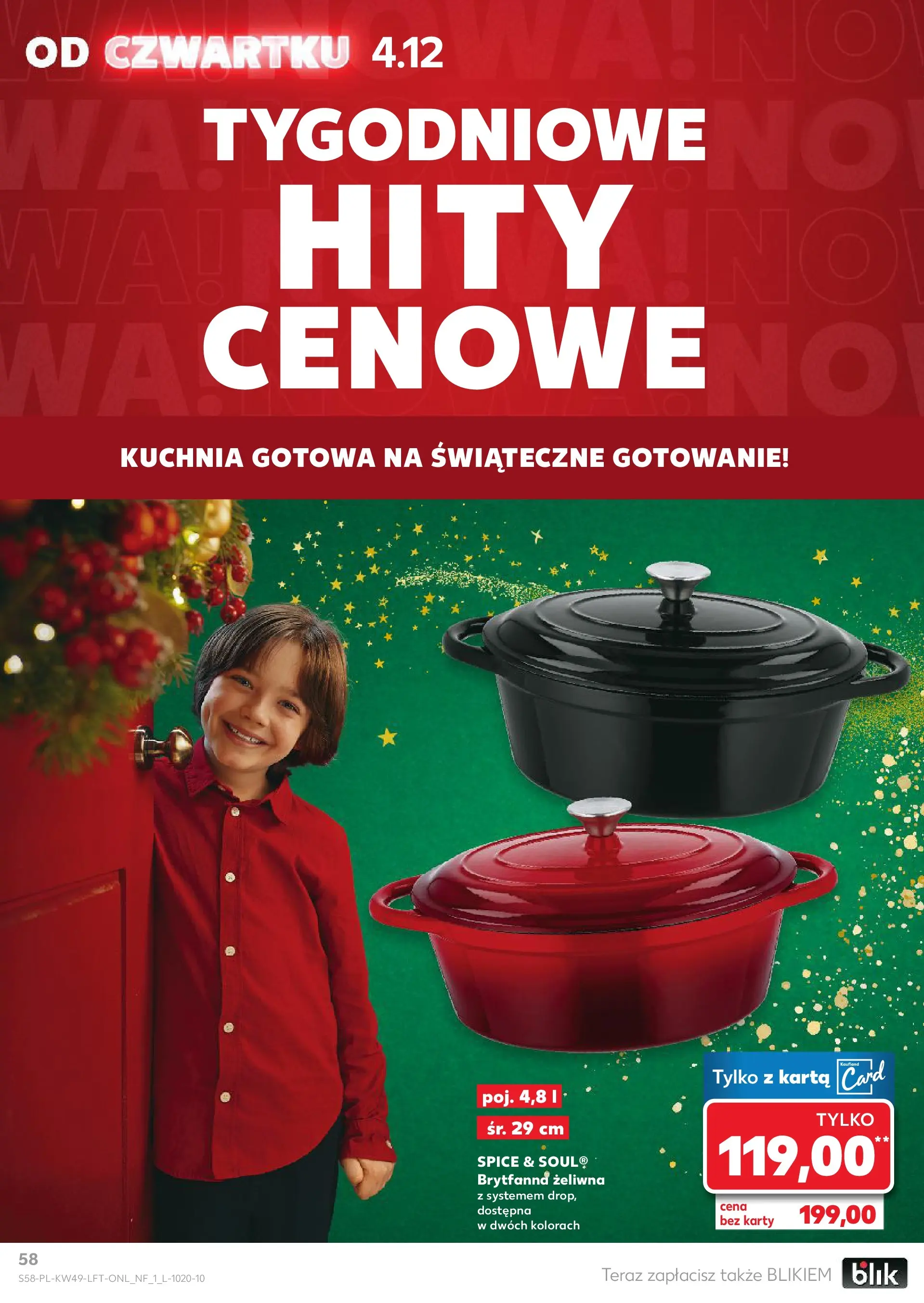 Kaufland gazetka od 04.12.2025 - od jutra PDF | Strona: 58 | Produkty: Karta