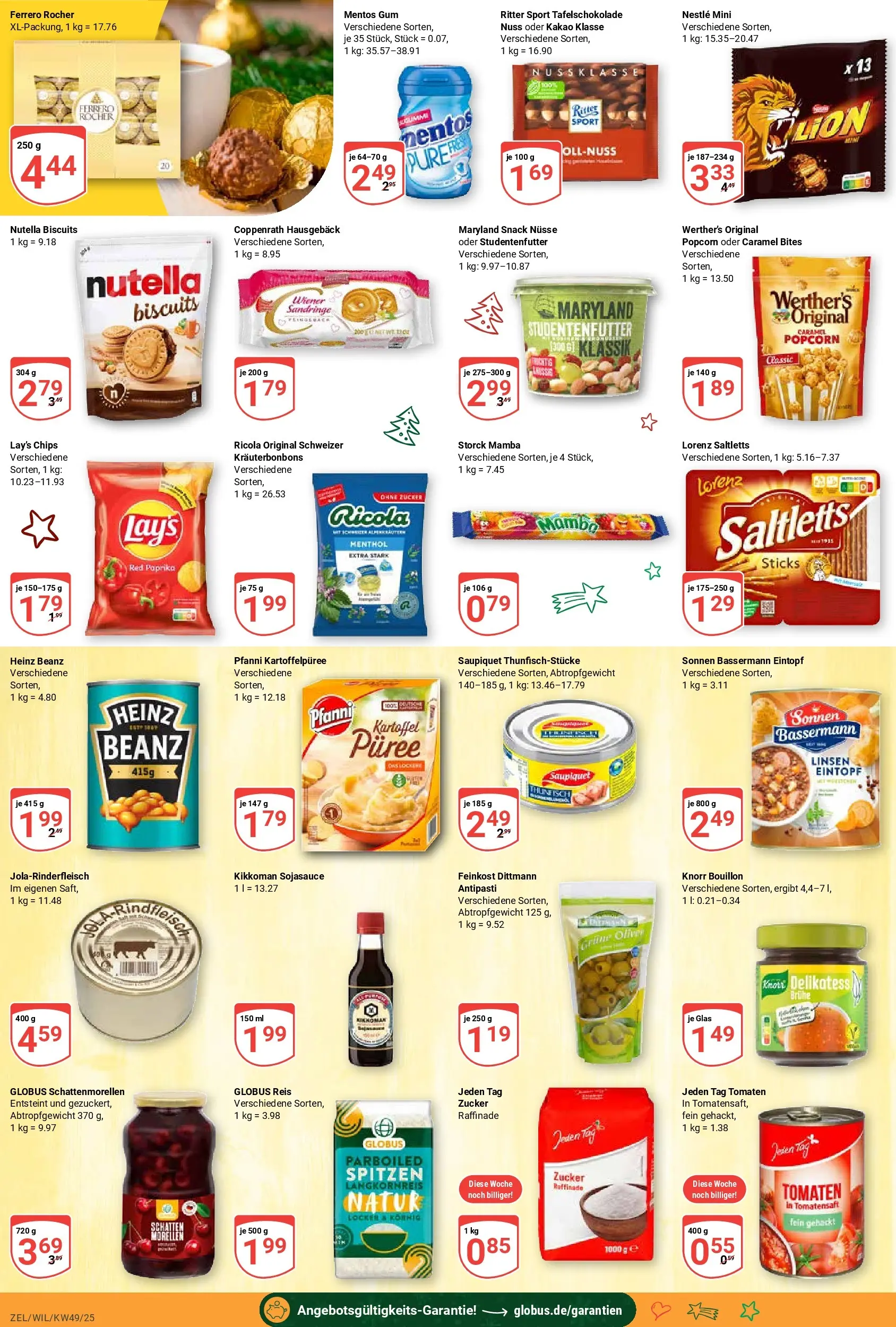 Globus prospekt Wittlich	 (ab 01.12.2025) » Angebote online | Seite: 16 | Produkte: Ferrero rocher, Knorr, Paprika, Reis