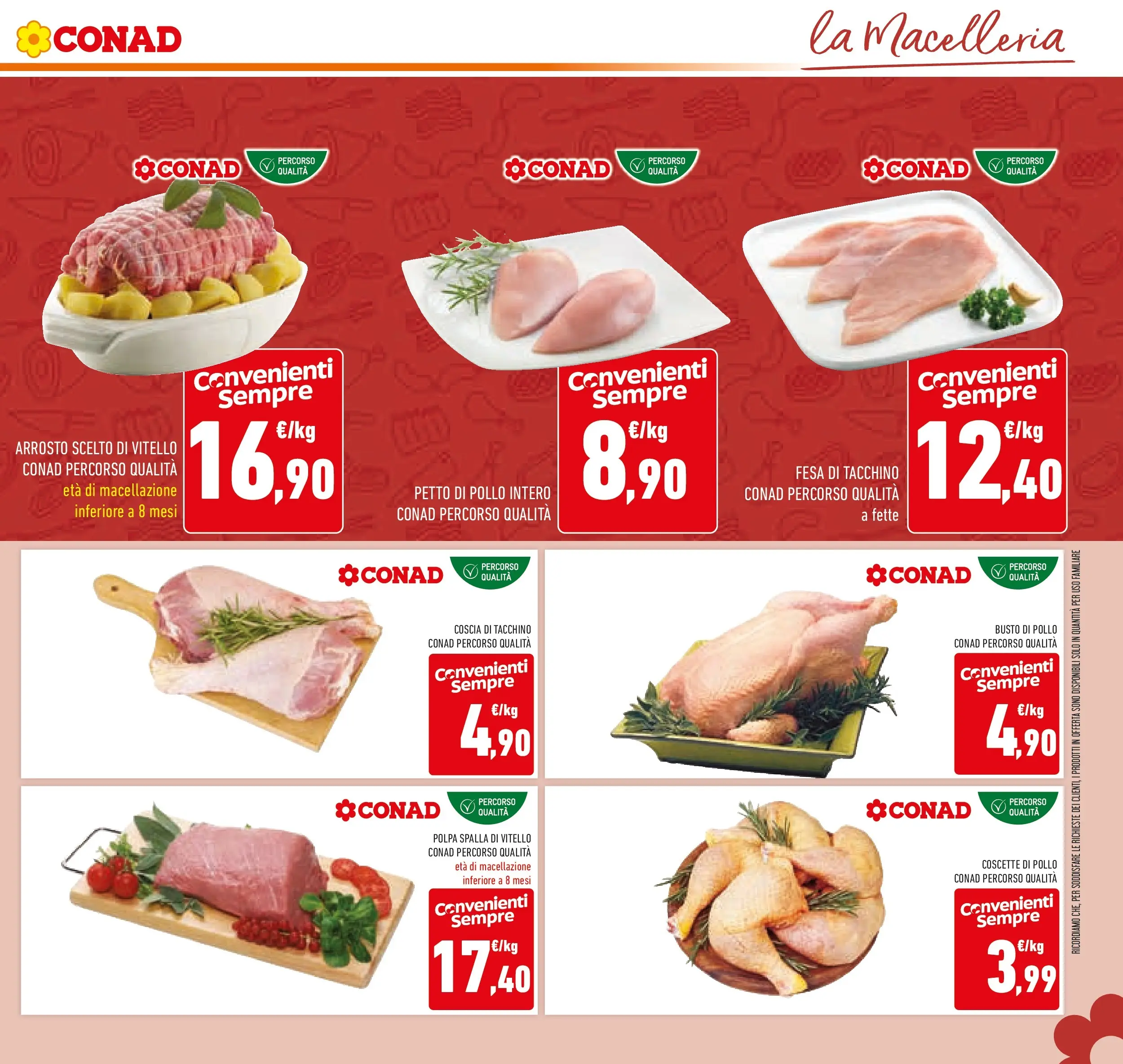 Volantino Conad dal 02/12/2025 > Anteprima | Pagina: 21 | Prodotti: Petto di Pollo, Arrosto, Tacchino, Vitello