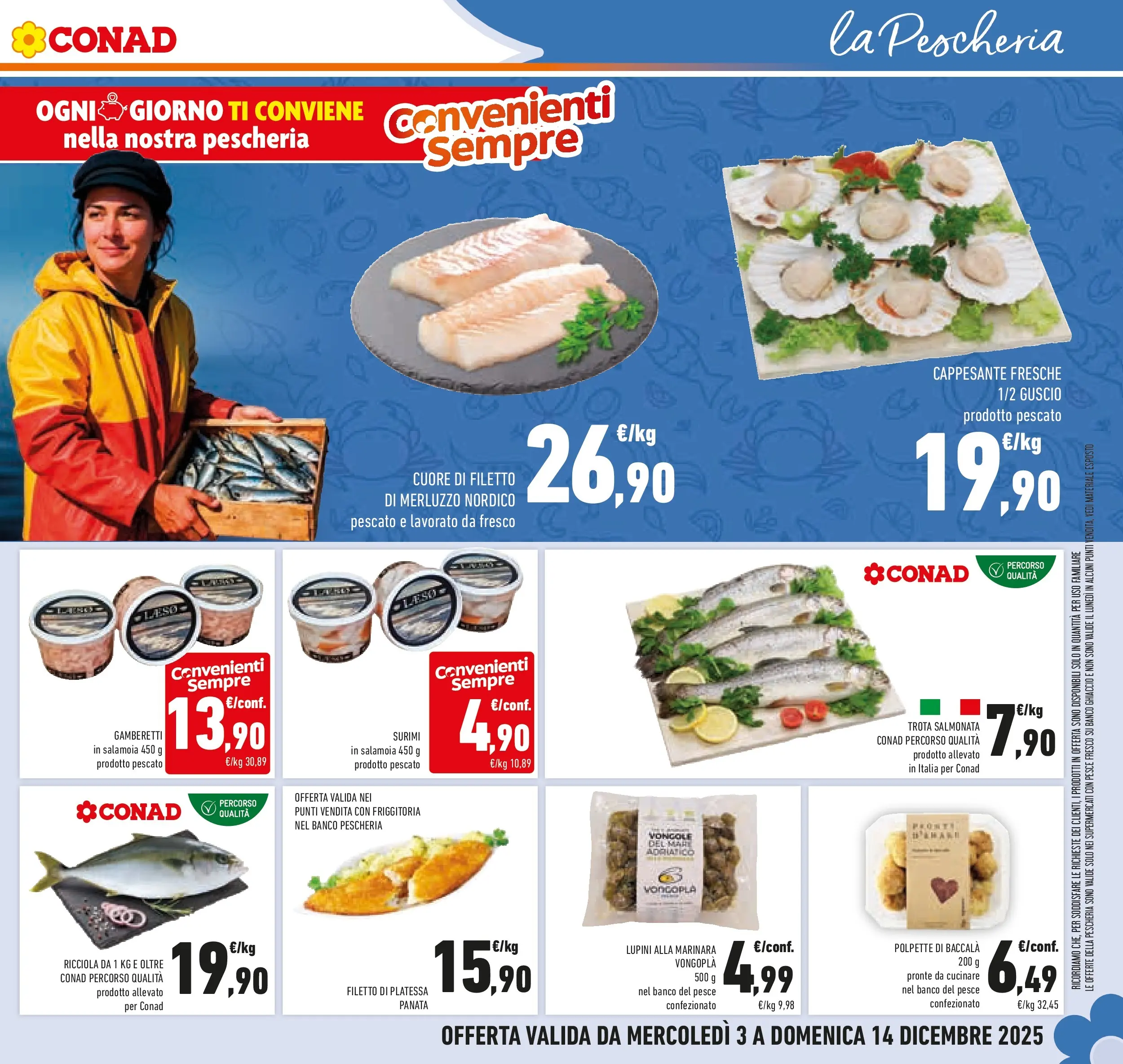 Volantino Conad dal 02/12/2025 > Anteprima | Pagina: 23 | Prodotti: Surimi, Trota, Polpette, Gamberetti
