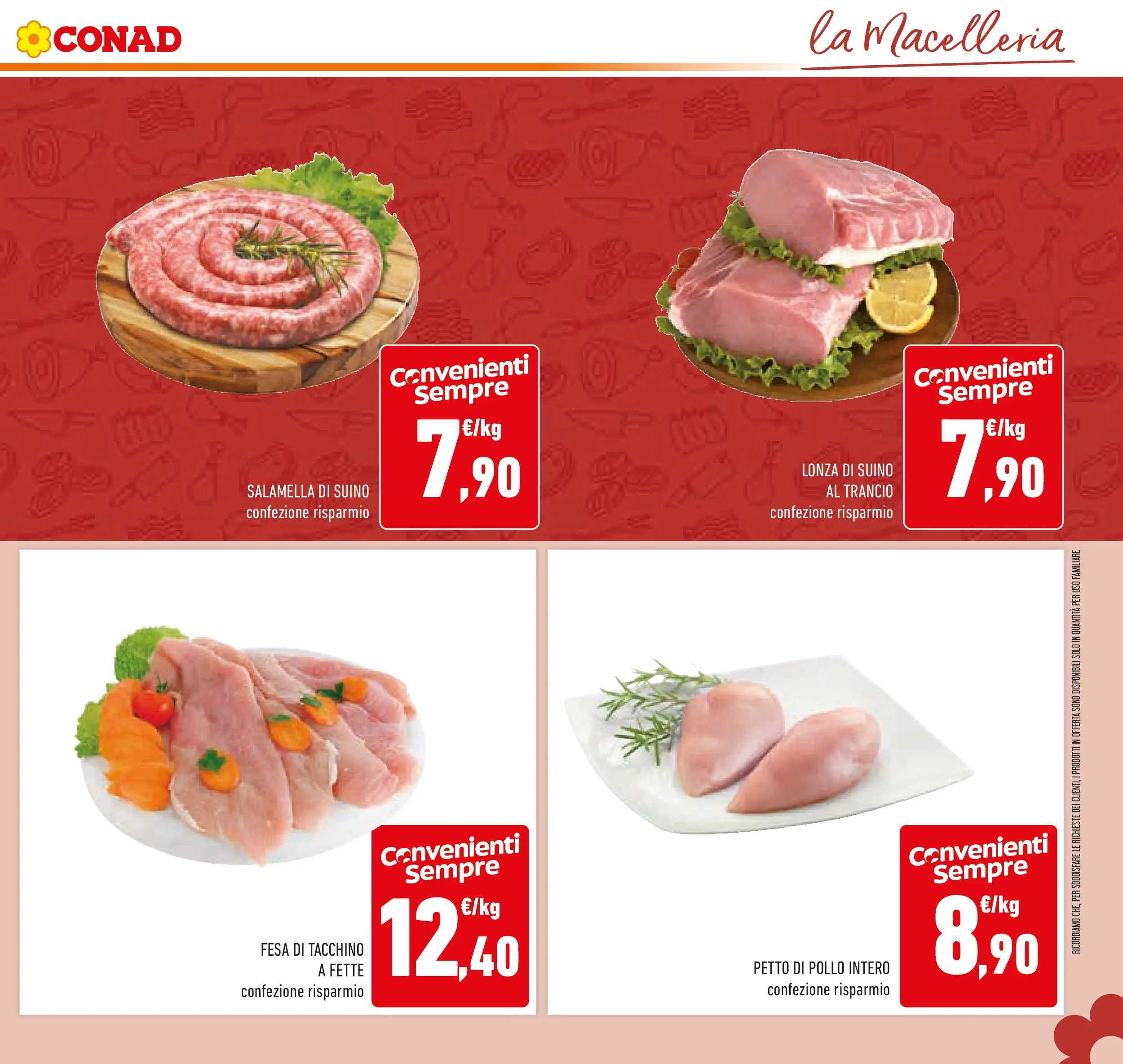Volantino Conad dal 02/12/2025 > Anteprima | Pagina: 21 | Prodotti: Petto di Pollo, Salamella, Suino, Tacchino
