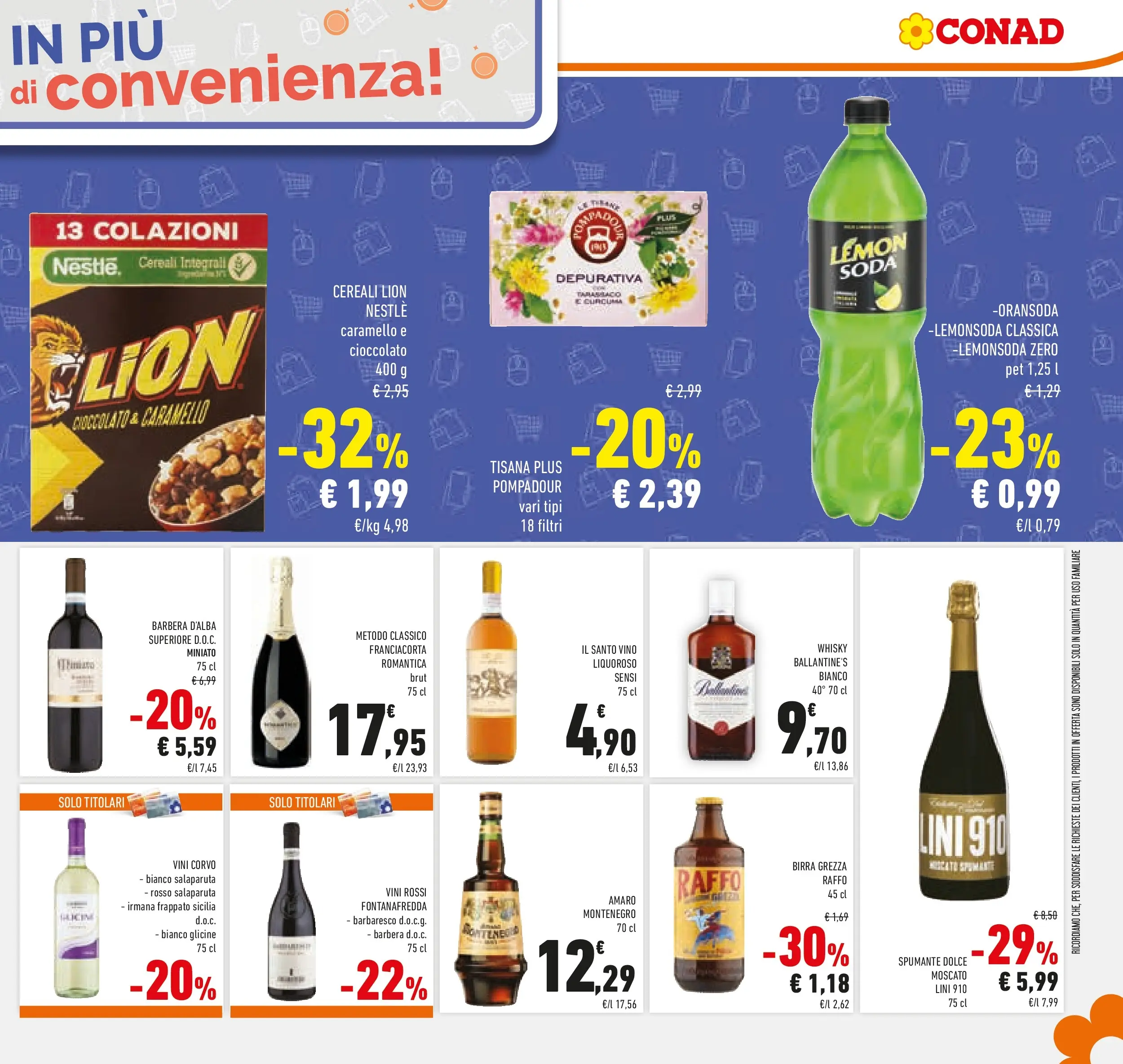 Volantino Conad dal 02/12/2025 > Anteprima | Pagina: 35 | Prodotti: Cioccolato, Cereali, Whisky, Spumante
