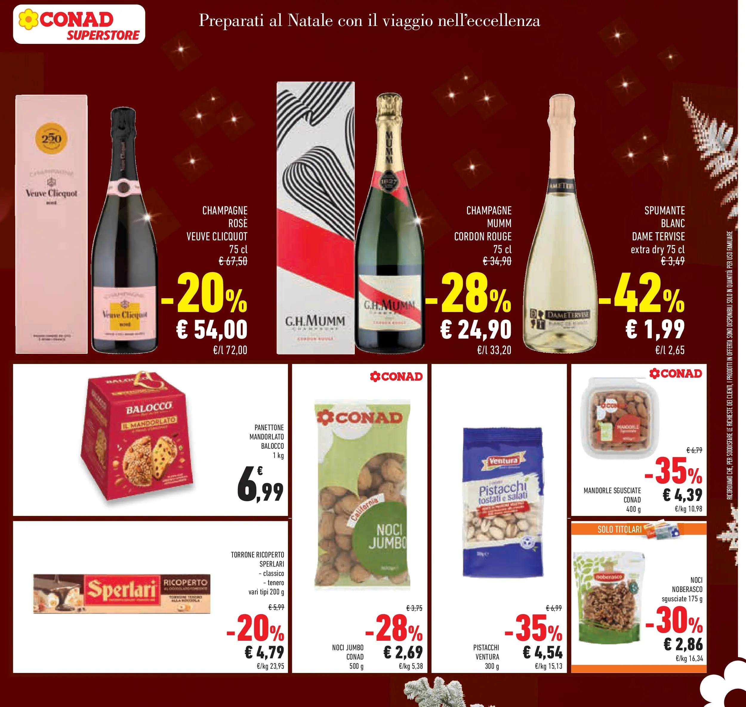 Volantino Conad dal 02/12/2025 > Anteprima | Pagina: 9 | Prodotti: Noci, Spumante, Champagne, Pistacchi
