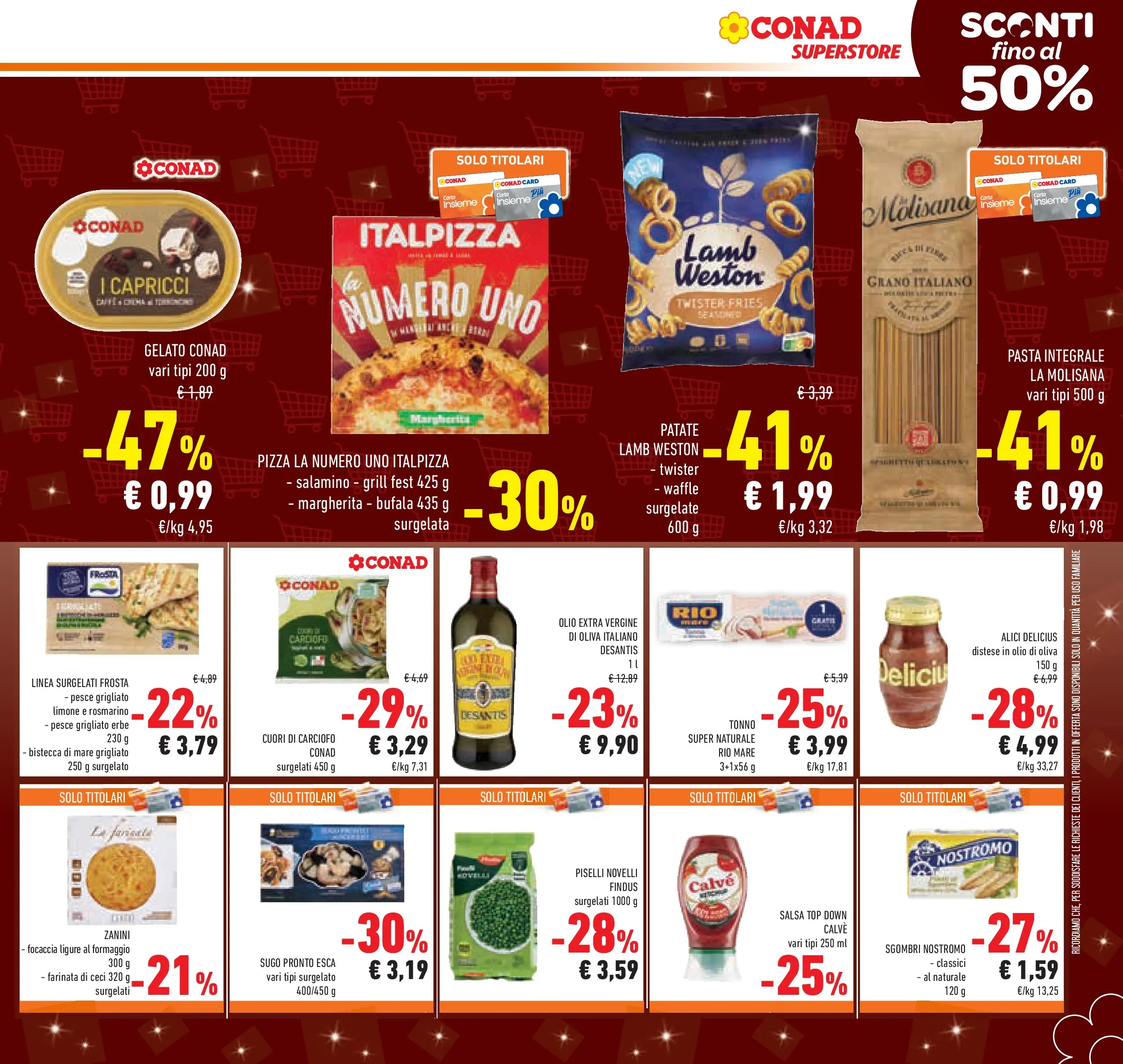 Volantino Conad dal 02/12/2025 > Anteprima | Pagina: 15 | Prodotti: Patate, Salsa, Formaggio, Alici