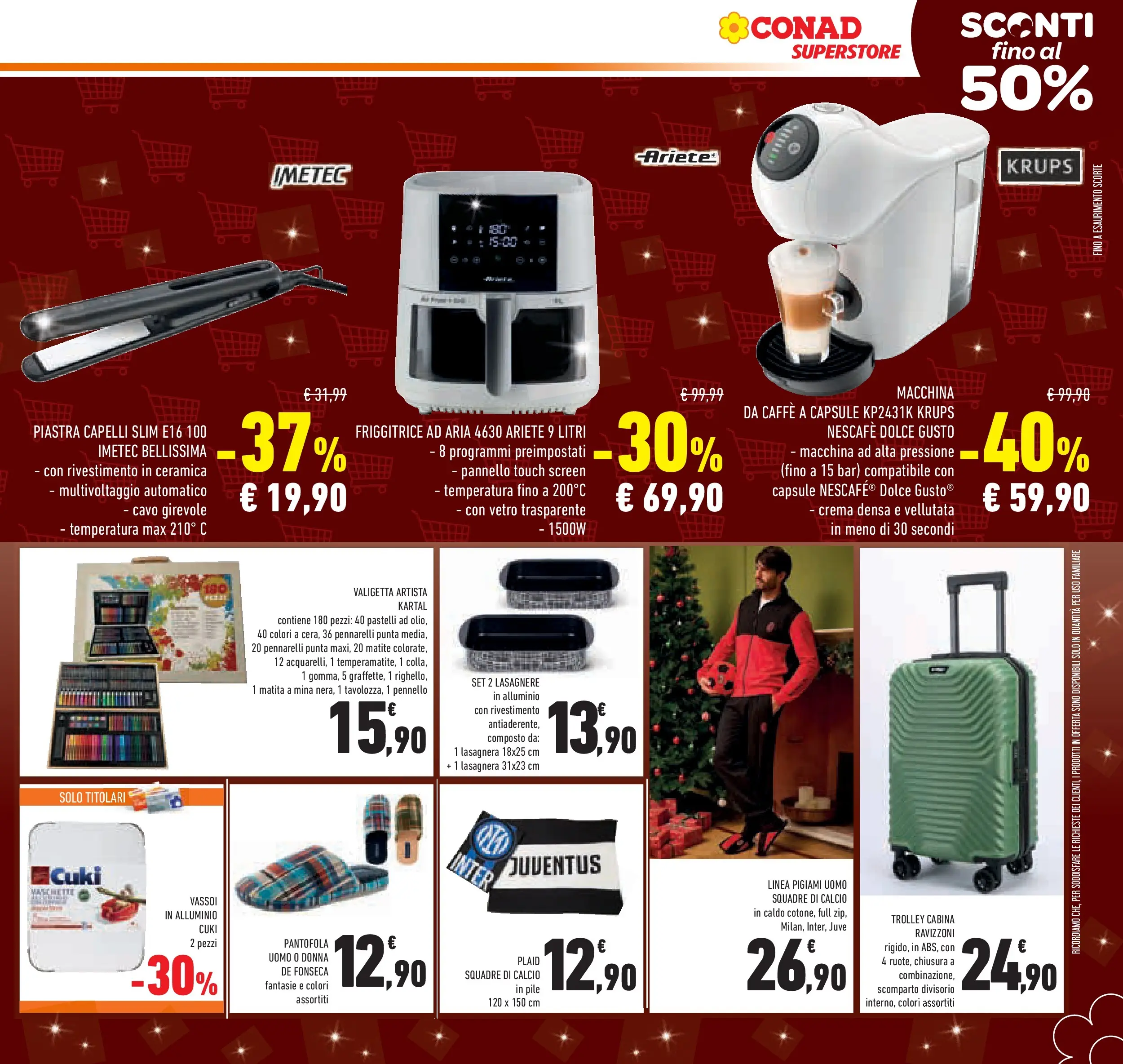 Volantino Conad dal 02/12/2025 > Anteprima | Pagina: 21 | Prodotti: Plaid, Pennello, Pennarelli, Pastelli