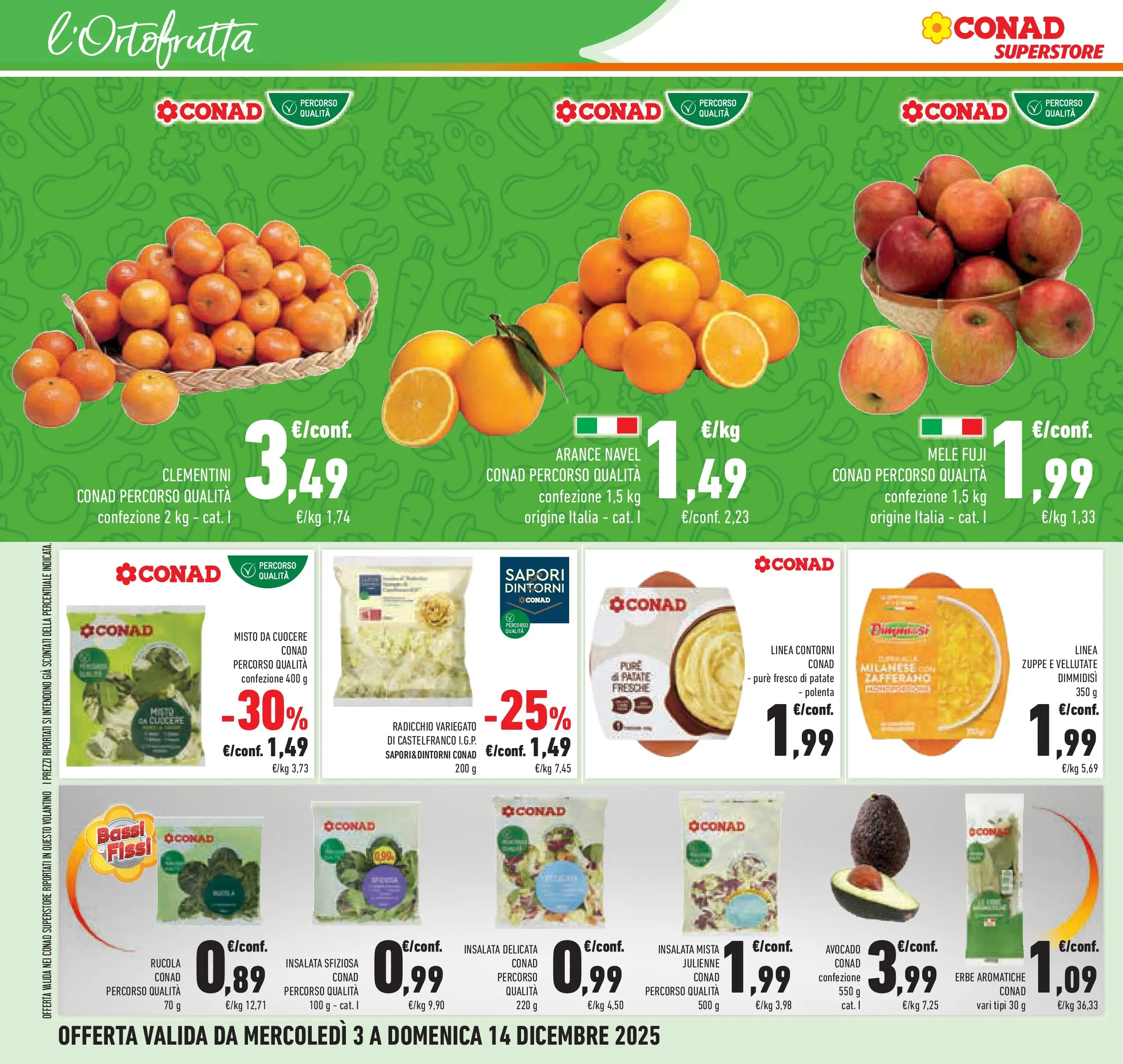 Volantino Conad dal 02/12/2025 > Anteprima | Pagina: 32 | Prodotti: Mele, Arance, Avocado, Patate