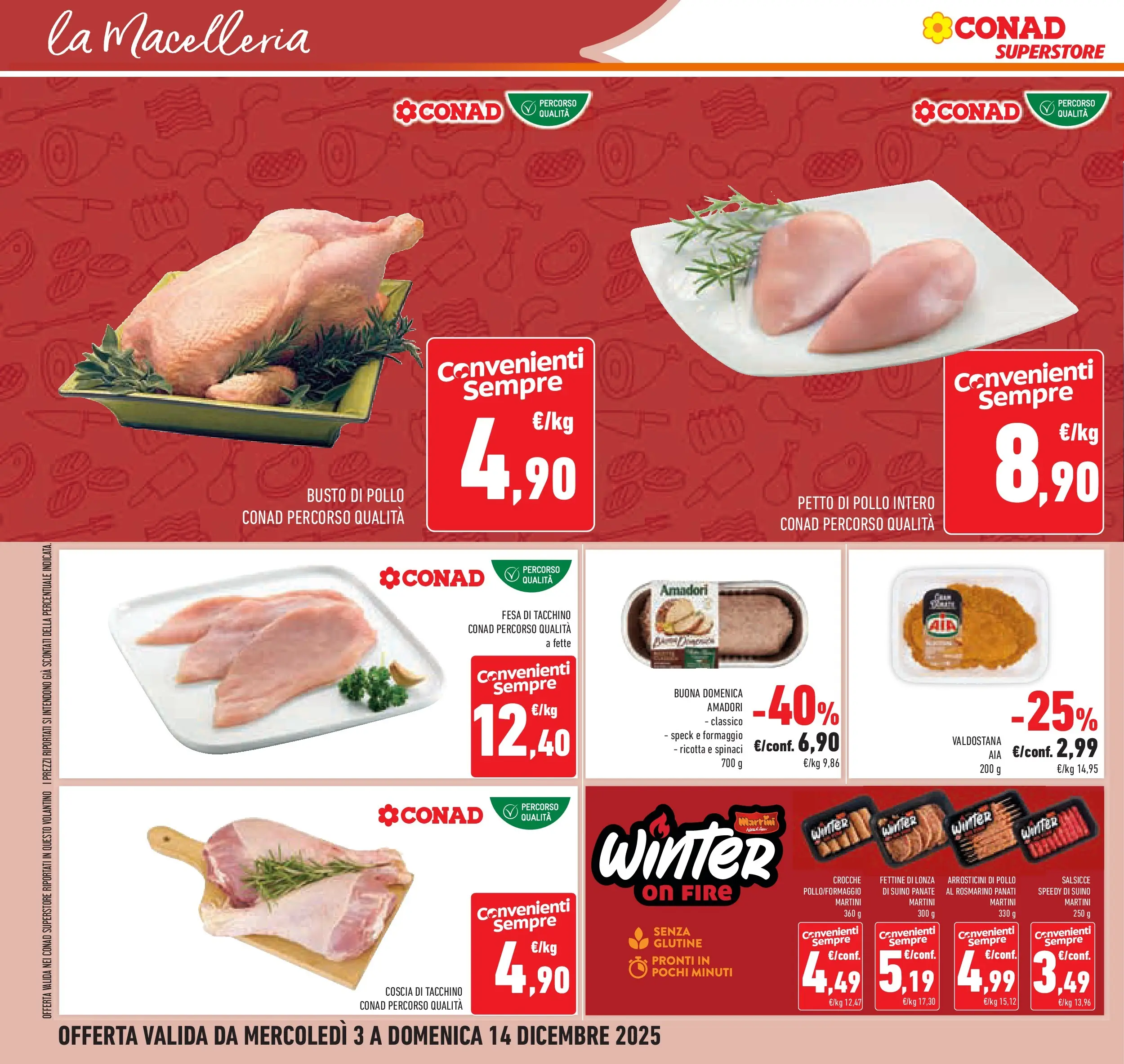 Volantino Conad dal 02/12/2025 > Anteprima | Pagina: 36 | Prodotti: Petto di Pollo, Suino, Formaggio, Spinaci