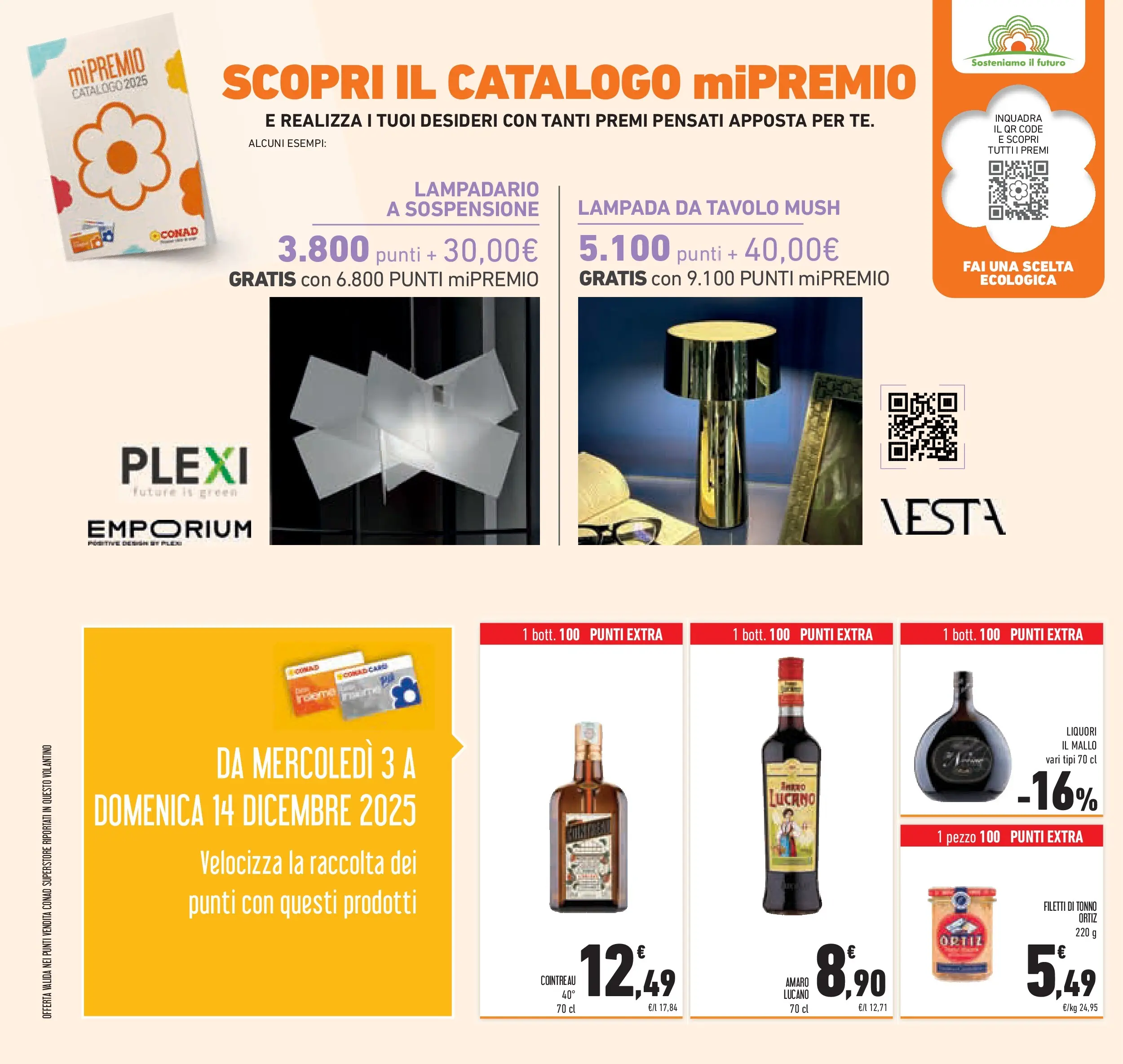 Volantino Conad dal 02/12/2025 > Anteprima | Pagina: 46 | Prodotti: Tonno, Tavolo, Lampada, Amaro