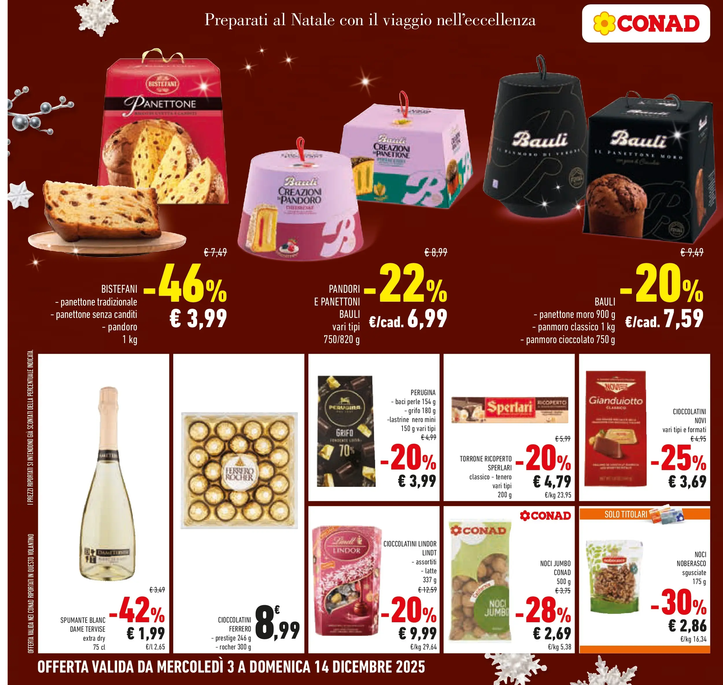 Volantino Conad dal 03/12/2025 > Anteprima | Pagina: 8 | Prodotti: Cioccolato, Latte, Noci, Spumante