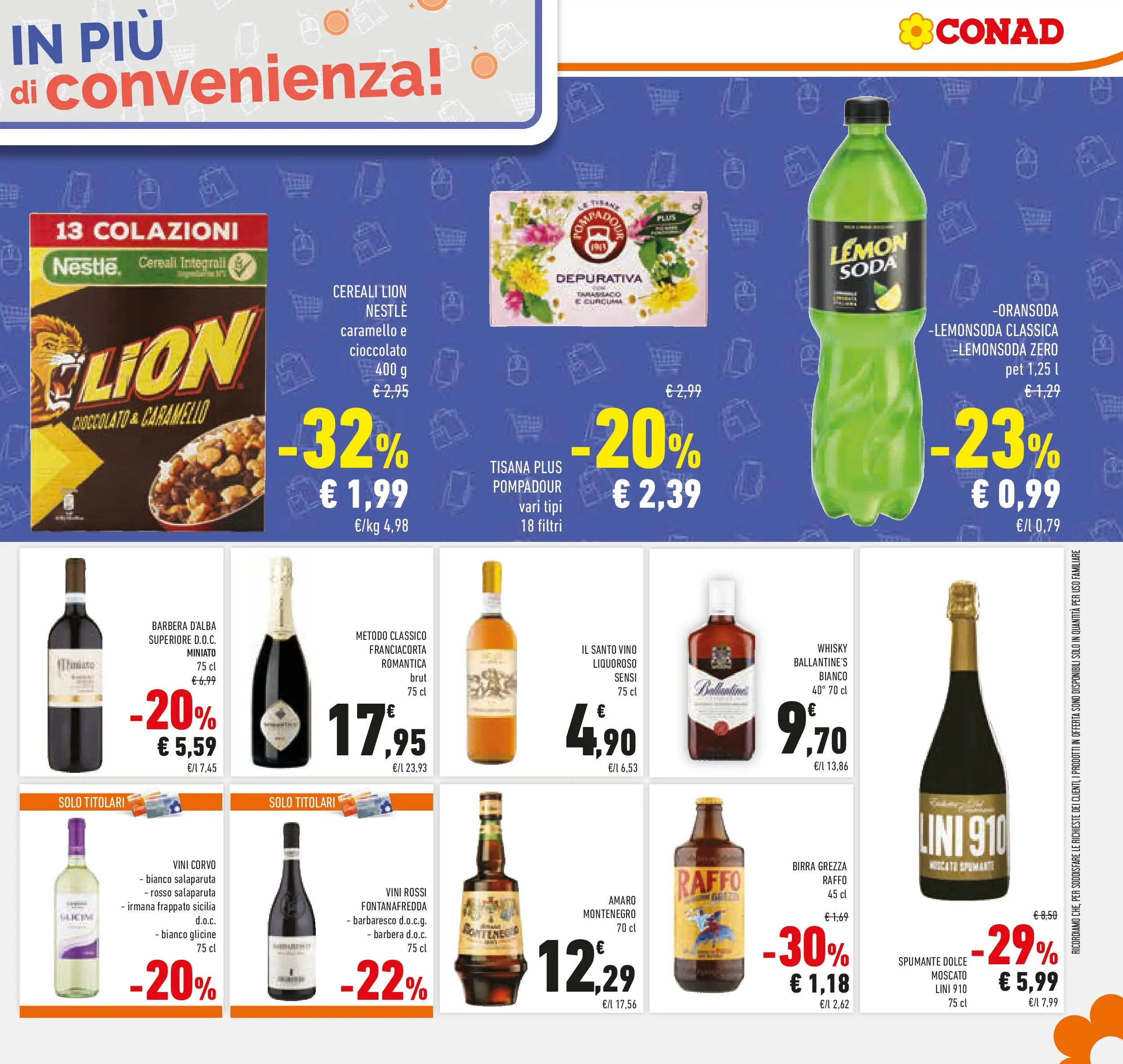 Volantino Conad dal 03/12/2025 > Anteprima | Pagina: 23 | Prodotti: Birra, Whisky, Spumante, Amaro