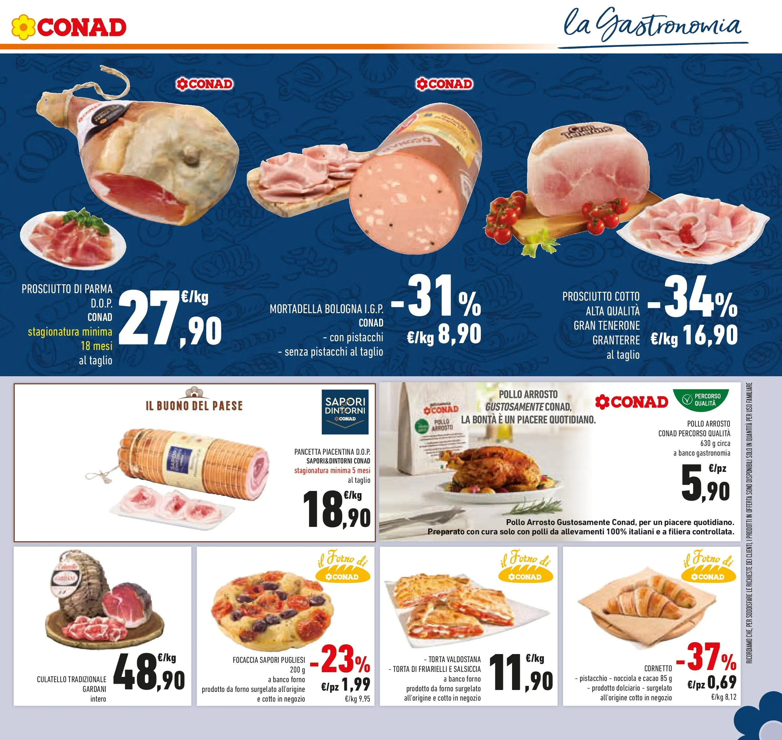 Volantino Conad dal 03/12/2025 > Anteprima | Pagina: 29 | Prodotti: Prosciutto di Parma, Cornetto, Croissant, Pistacchi