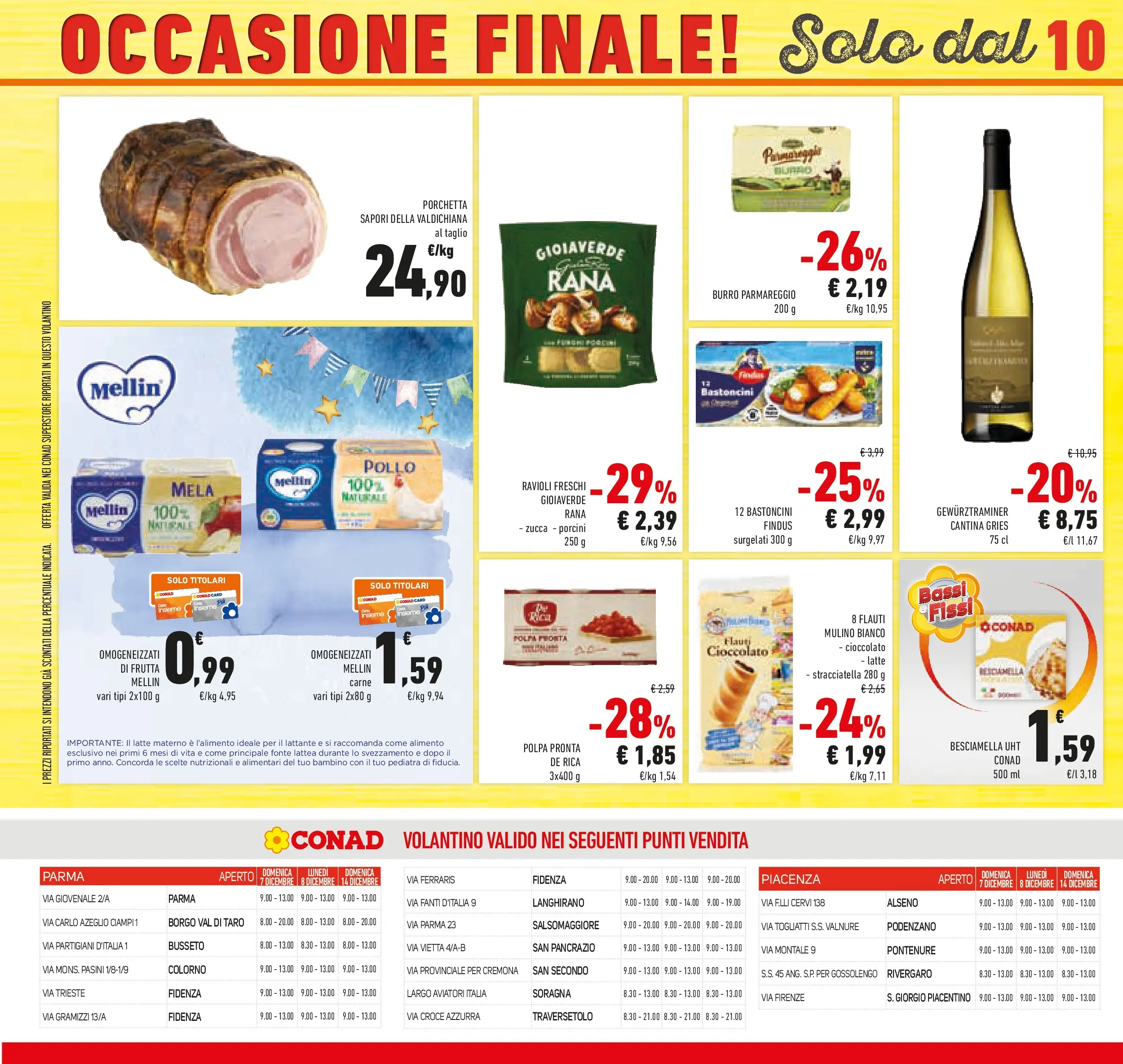 Volantino Conad dal 03/12/2025 > Anteprima | Pagina: 36 | Prodotti: Frutta, Burro, Zucca, Ravioli