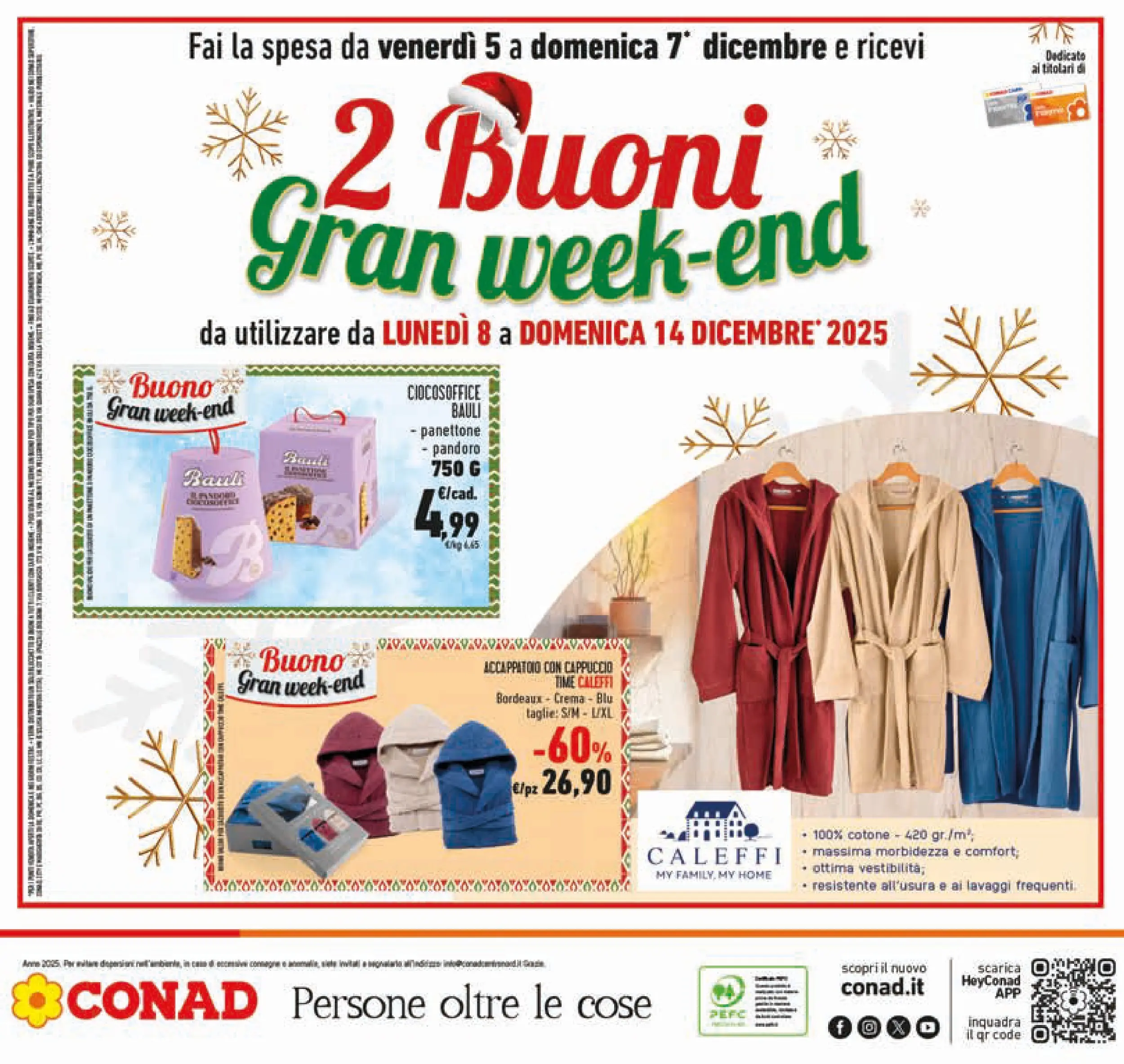 Volantino Conad dal 03/12/2025 > Anteprima | Pagina: 38 | Prodotti: Crema, Accappatoio, Pandoro, Cappuccio