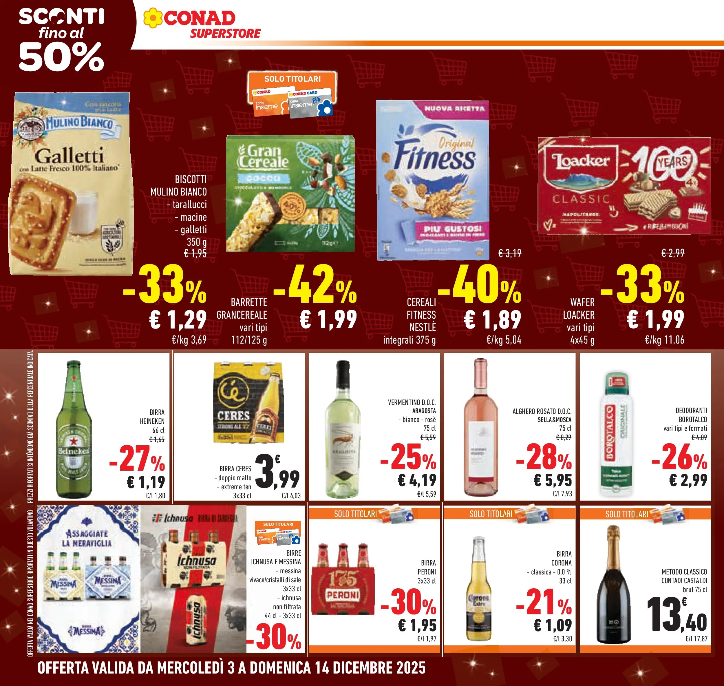 Volantino Conad dal 02/12/2025 > Anteprima | Pagina: 18 | Prodotti: Birra, Biscotti, Latte, Ceres