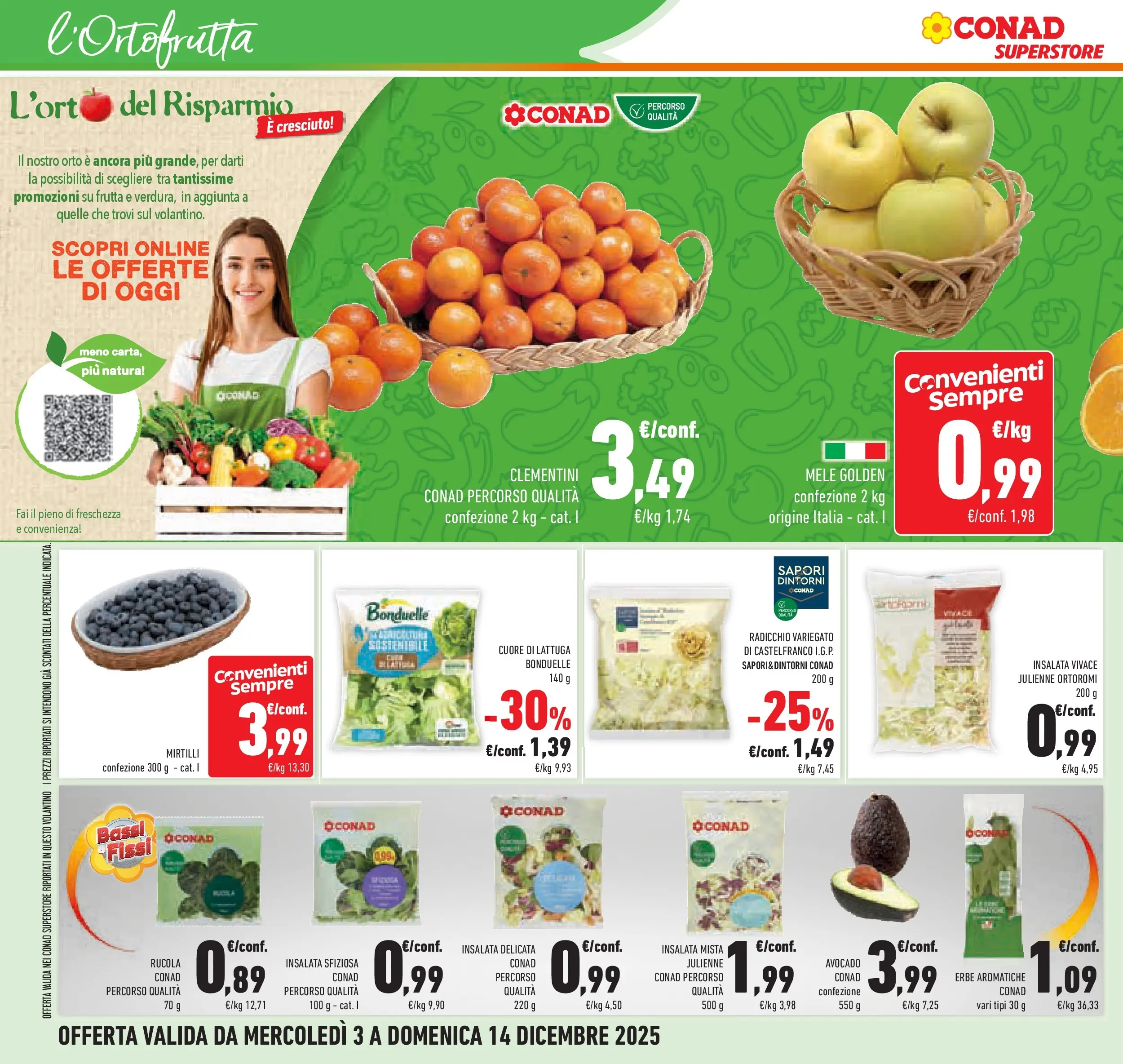 Volantino Conad dal 02/12/2025 > Anteprima | Pagina: 32 | Prodotti: Mele, Rucola, Insalata, Avocado