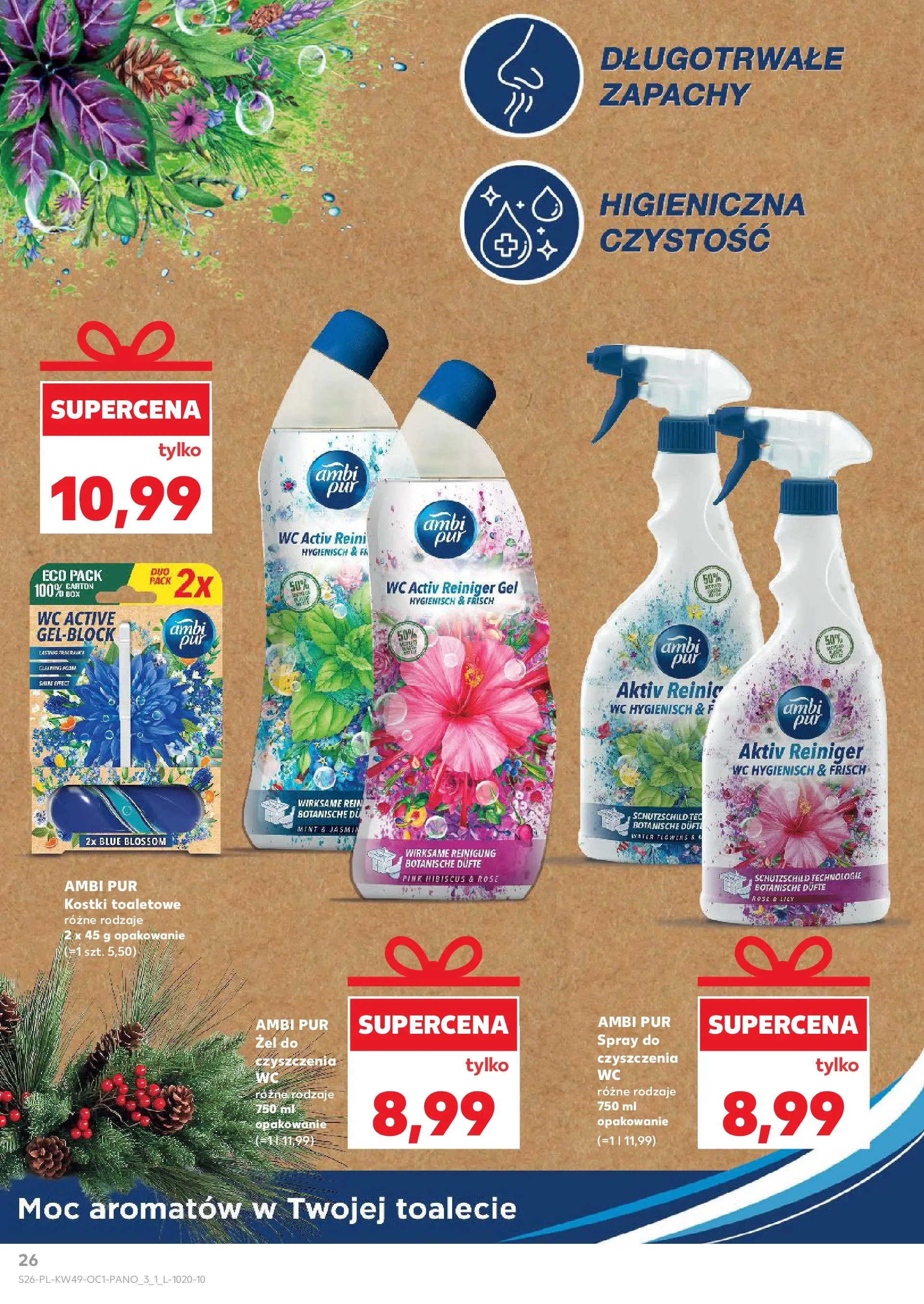 Kaufland gazetka - Drogeria od 04.12.2025 - od jutra PDF | Strona: 26 | Produkty: Kostki toaletowe