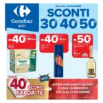 Carrefour Ipermercati Scont 30% 40% 50% - al 15.12.2025