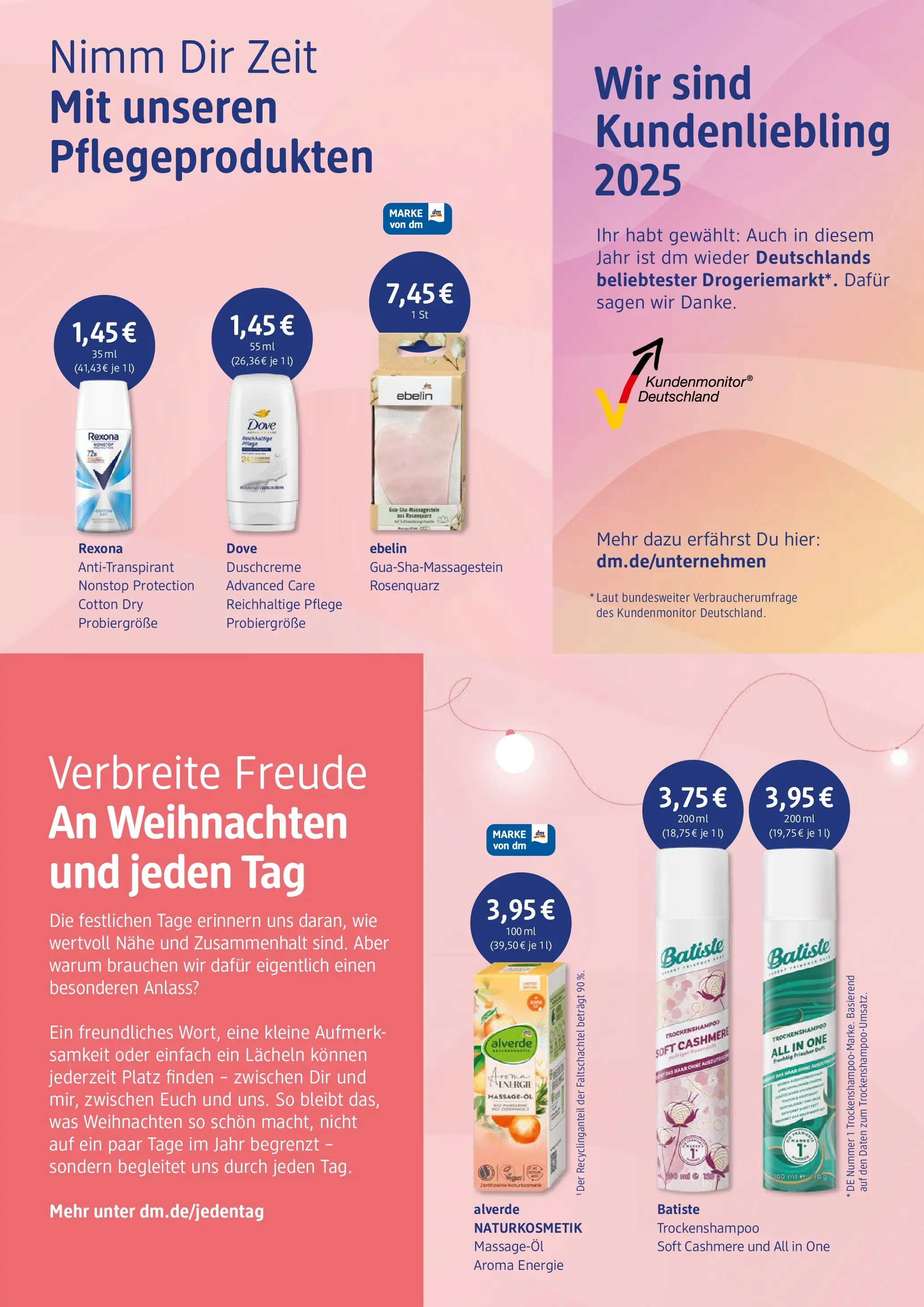 dm drogerie prospekt Mayen (ab 02.12.2025) zum Blättern | Seite: 5 | Produkte: Antitranspirant, Massageöl, Duschcreme