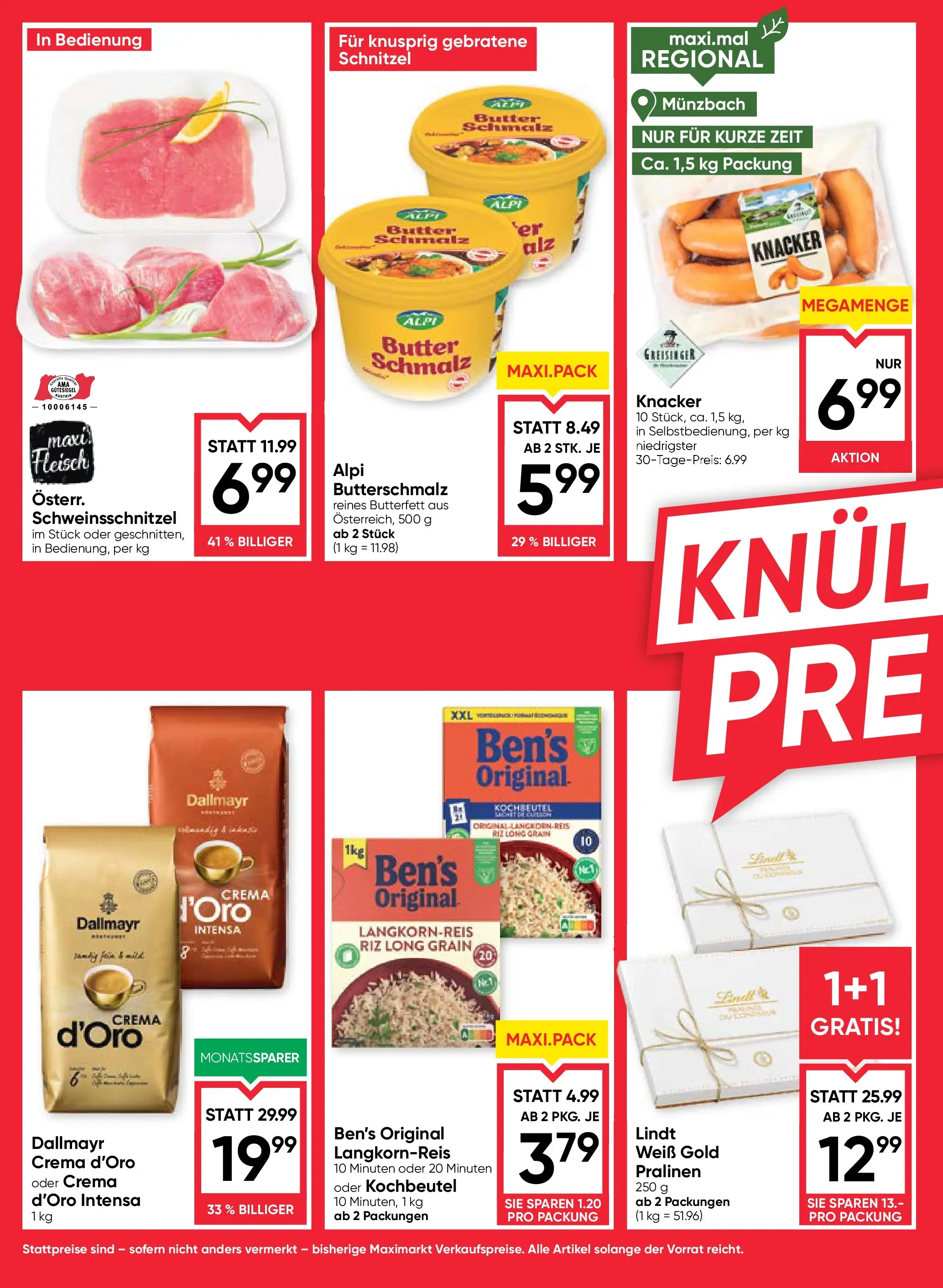 Maximarkt Anif von 04.12.2025 - Aktuelle Angebote | Seite: 2 | Produkte: Dolce gusto kapszula, Butter
