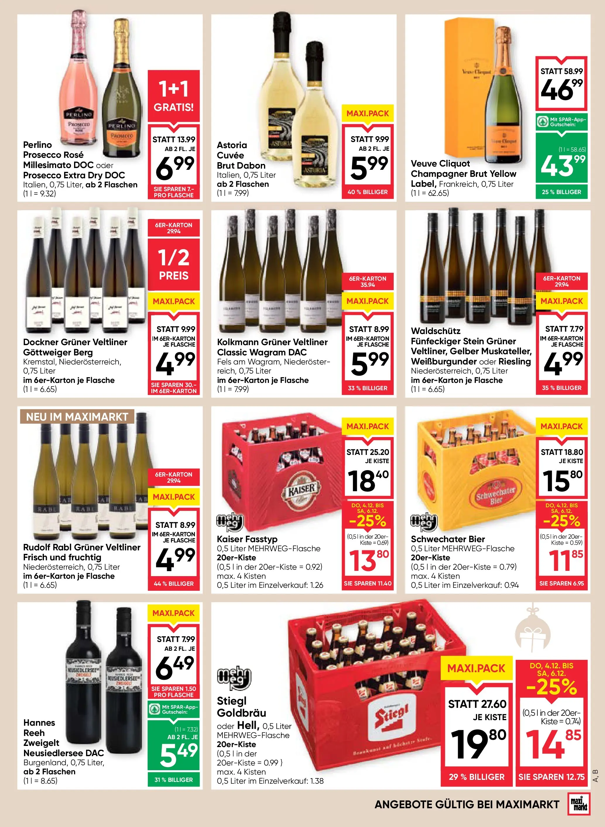 Maximarkt Anif von 04.12.2025 - Aktuelle Angebote | Seite: 15 | Produkte: Bier