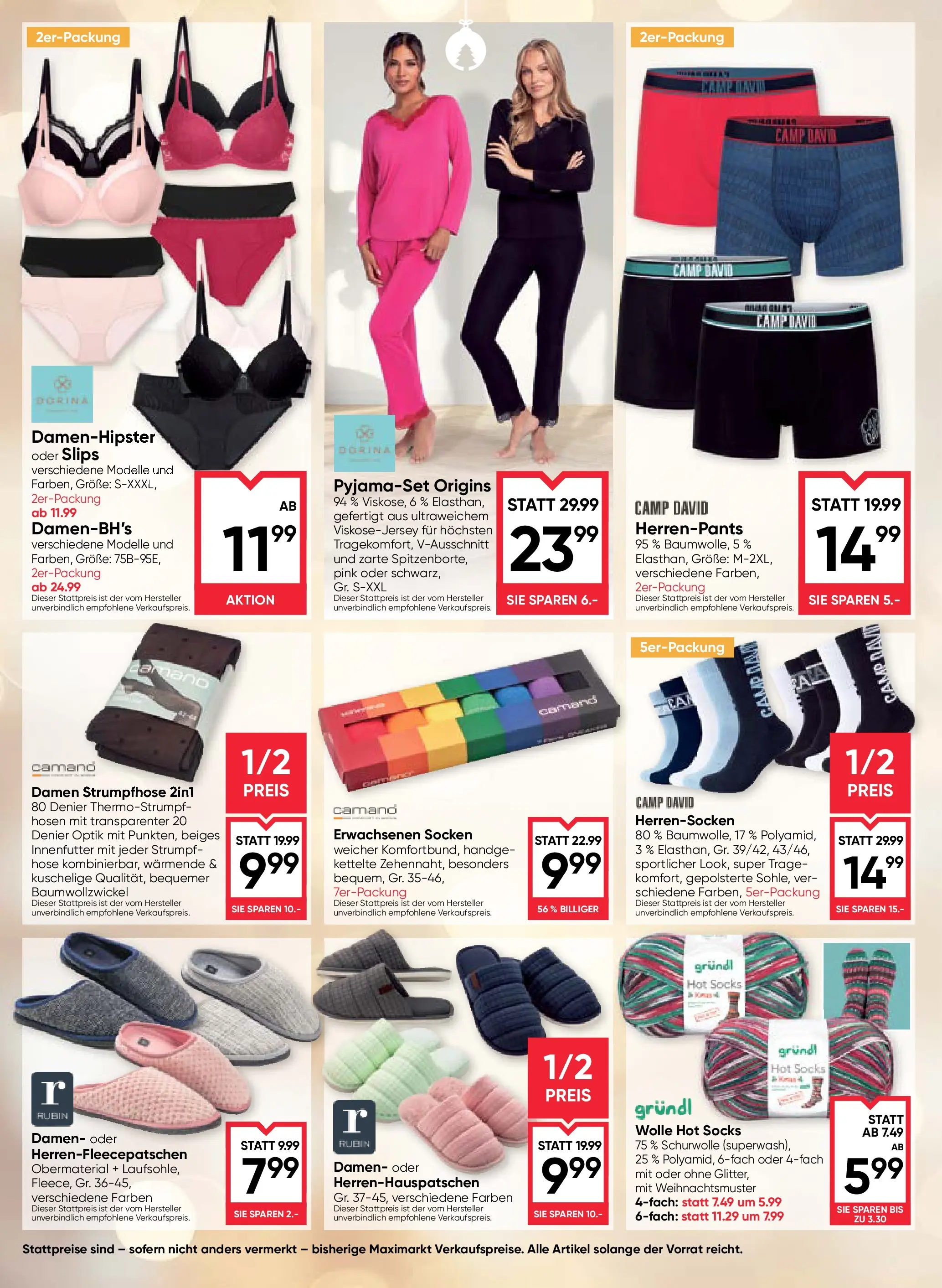 Maximarkt Anif von 04.12.2025 - Aktuelle Angebote | Seite: 20 | Produkte: Hose, Socken, Strumpfhose