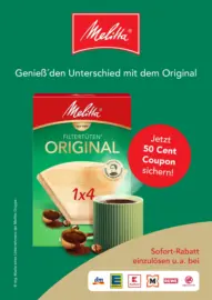 Melitta: Jetzt 50 Cent Coupon sichern!