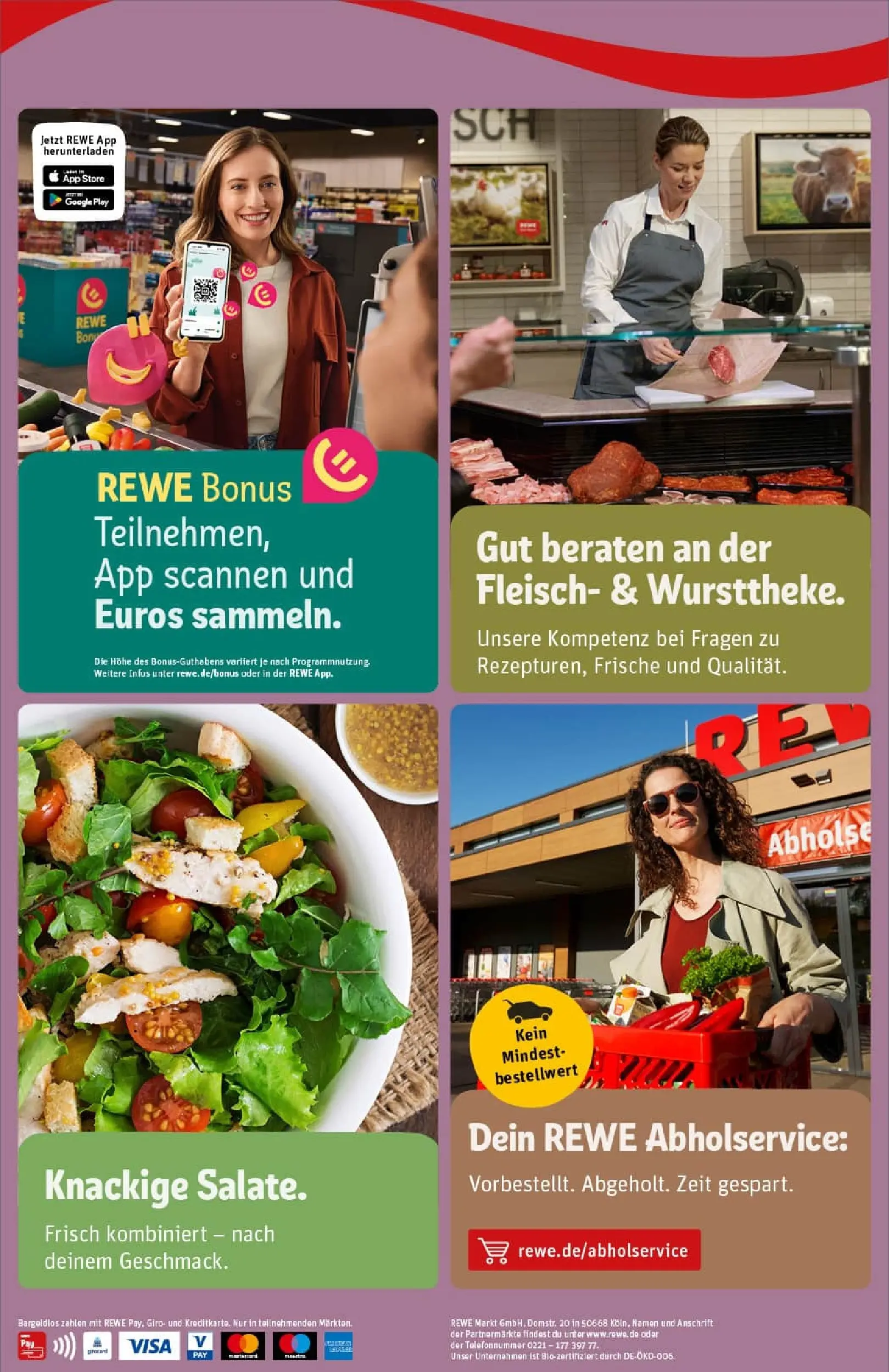 REWE Prospekt ab 01.12.2025 zum Blättern » Angebote | Seite: 4 | Produkte: Heidelbeeren, Salami, Pizza, Chips