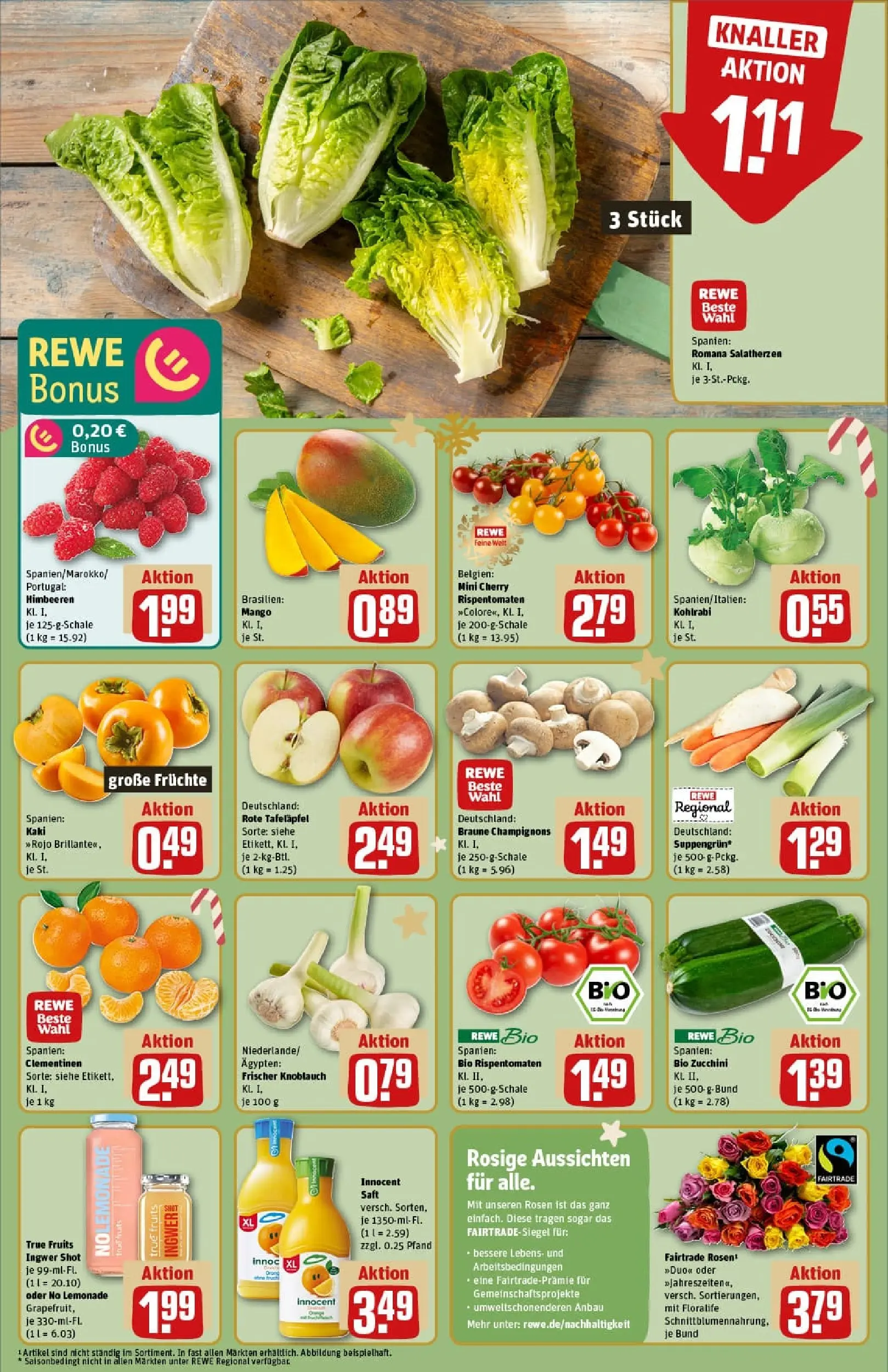 REWE Prospekt ab 01.12.2025 zum Blättern » Angebote | Seite: 10 | Produkte: Hahnchen, Burger, Putenschnitzel, Rindfleisch