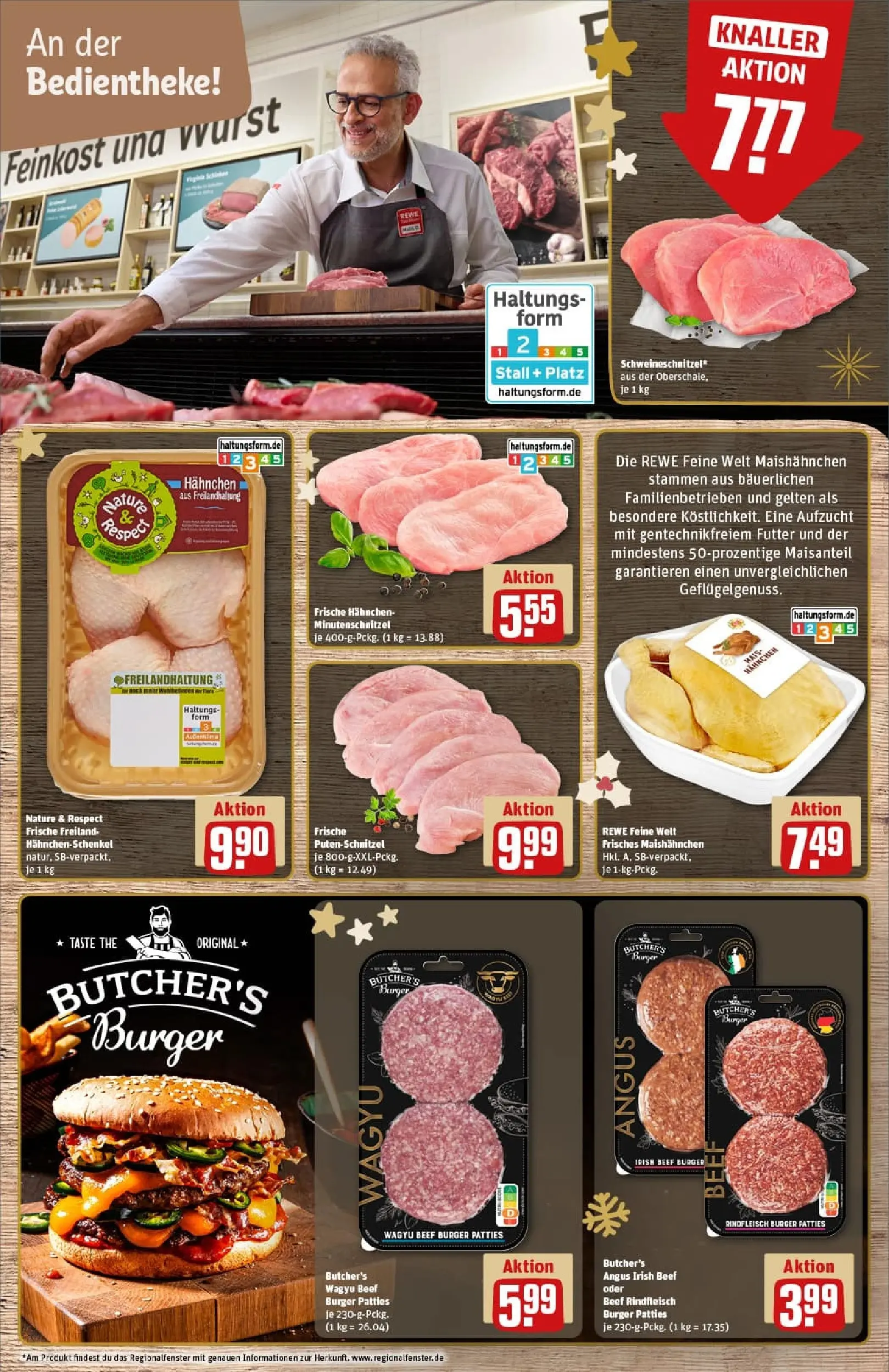 REWE Prospekt ab 01.12.2025 zum Blättern » Angebote | Seite: 12 | Produkte: Mühle, Hahnchen, Baguette