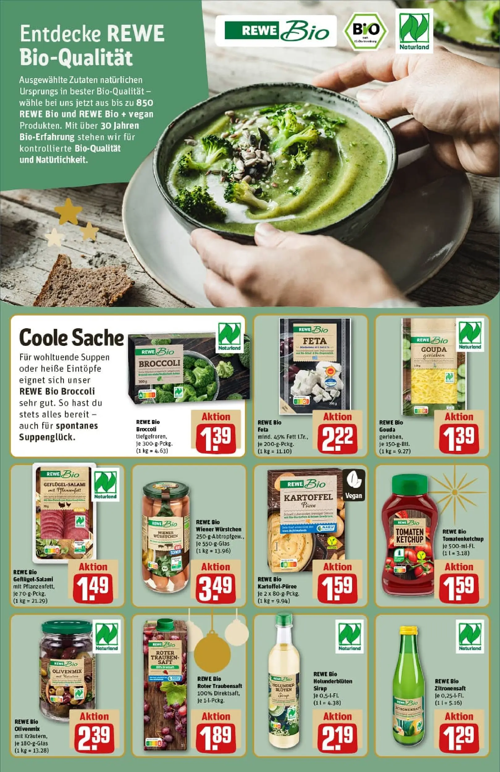 REWE Prospekt ab 01.12.2025 zum Blättern » Angebote | Seite: 18 | Produkte: Exquisa, Salami, Schinken, Sahne